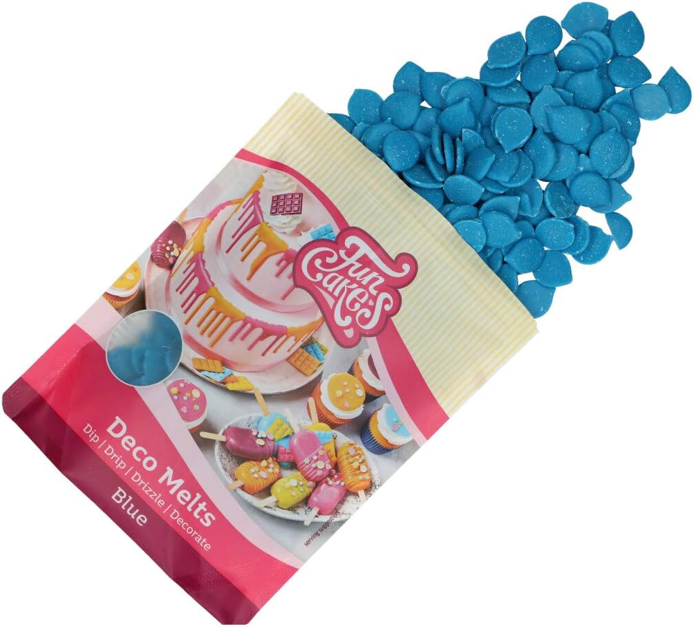 FunCakes Deco Melts Blue - AZO Free Baking Melts, 250g 2