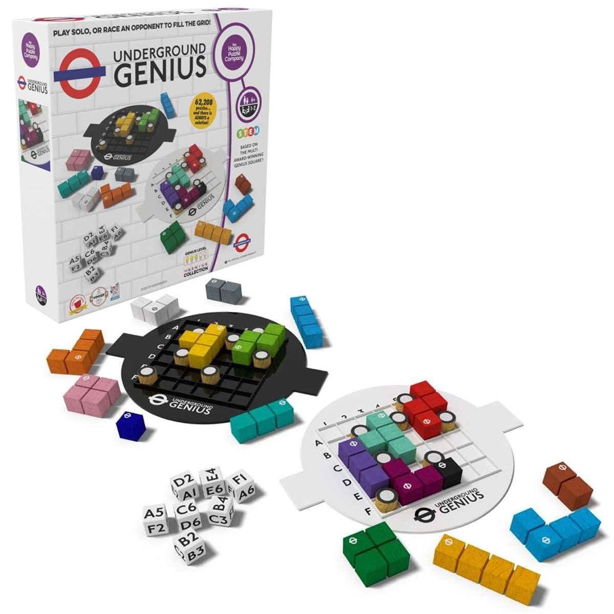 The Happy Puzzle Company Underground Genius - Official TfL Puzzle Game for Ages 7+