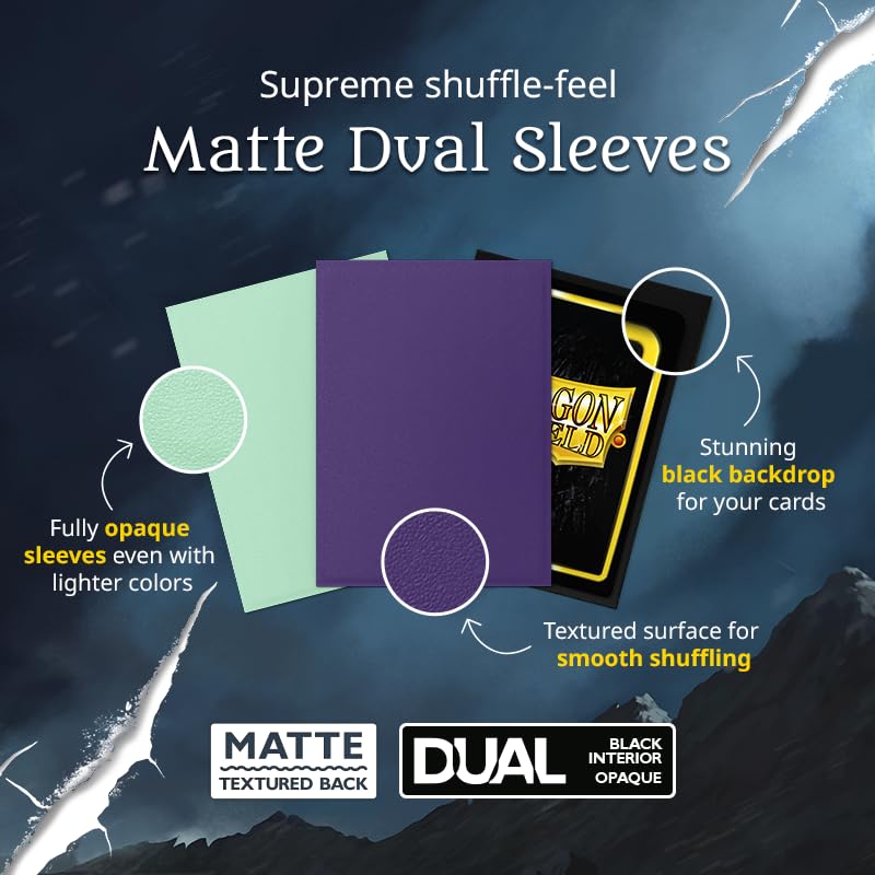 Dragon Shield Dual Matte Power Metallic Green Card Sleeves (100 Count) 5