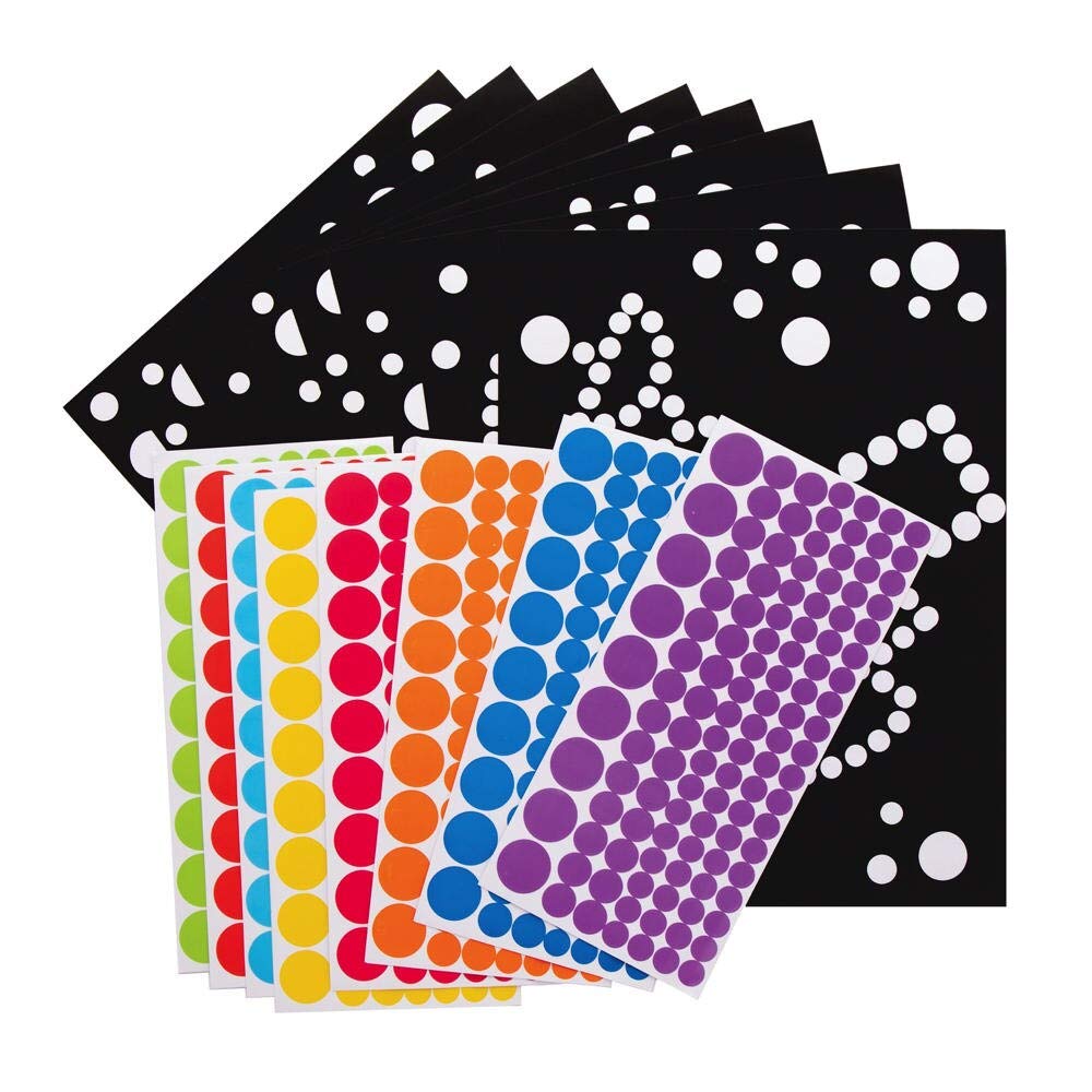 Baker Ross Solar System Sticker Art Kit - Dotty Picture Craft for Kids, Pack of 8 2