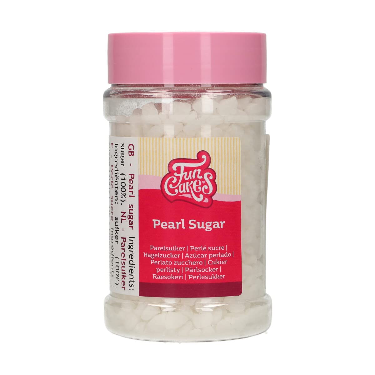 FunCakes Pearl Sugar - Bake Stable Sugar Nibs for Waffles, Cinnamon Rolls & Baking 1