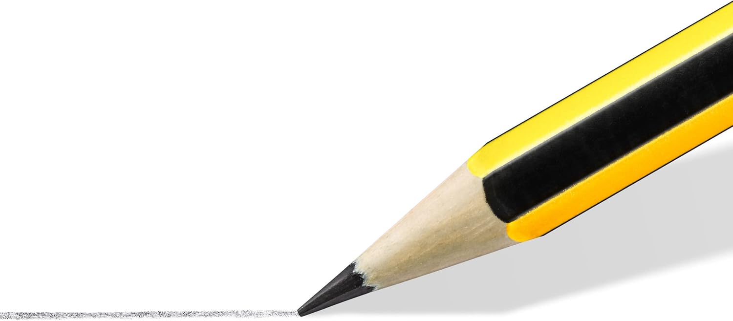 STAEDTLER Noris Graphite Pencils - Sketch Set (Pack of 6) with Eraser & Sharpener 3