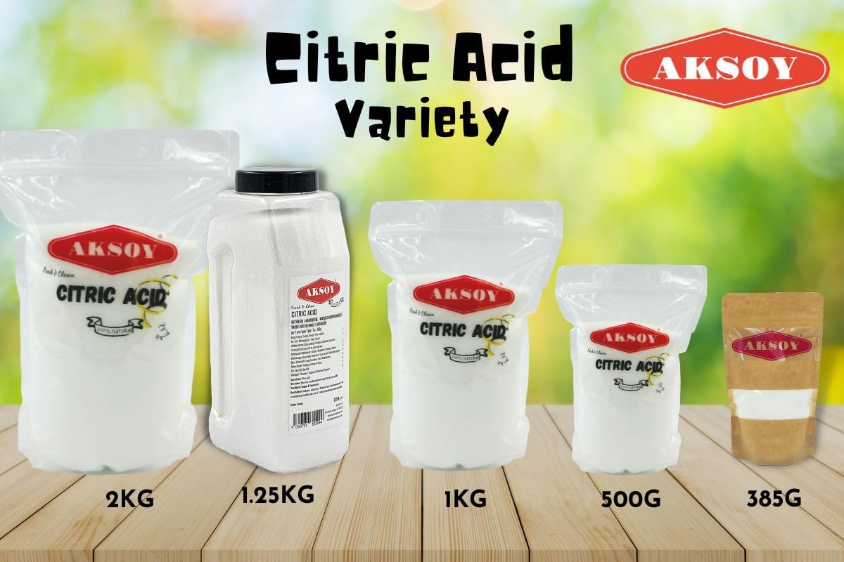 Aksoy - Citric Acid Food Grade 500g | Non-GMO, for Bath Bombs, Cleaning, Canning & Sour Drinks 4