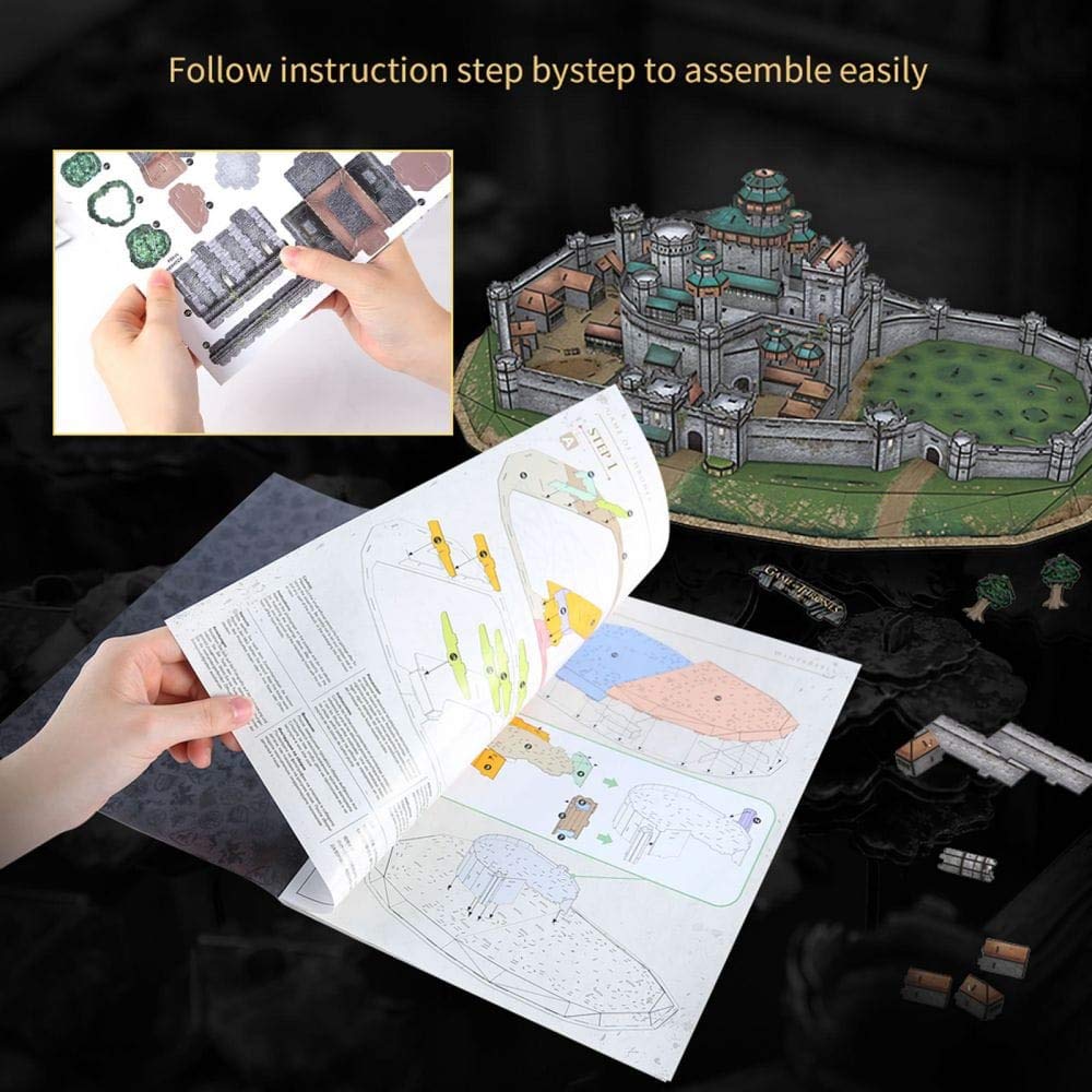 Game of Thrones Winterfell 3D Puzzle - 430-Piece Building Kit for Ages 8+ 14