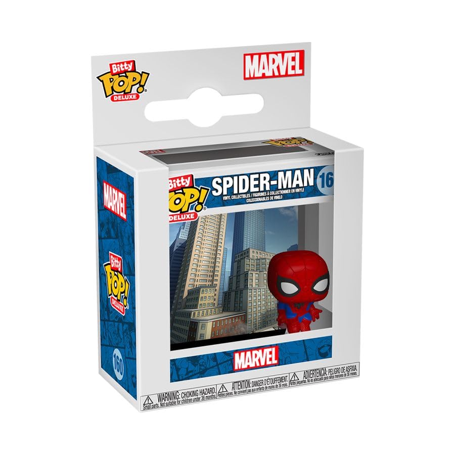 Funko Bitty POP! Deluxe: Spider-Man (Cityscape) Collectible Figure | Vinyl | Multicolor
