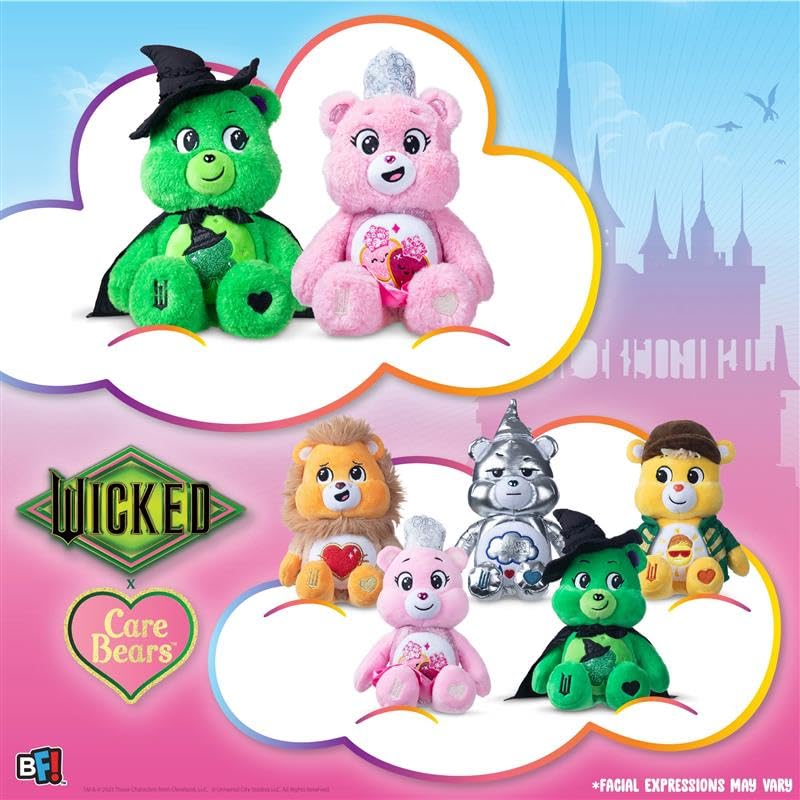 Care Bears x Wicked Funshine Bear as Scarecrow 22cm Plush - Yellow