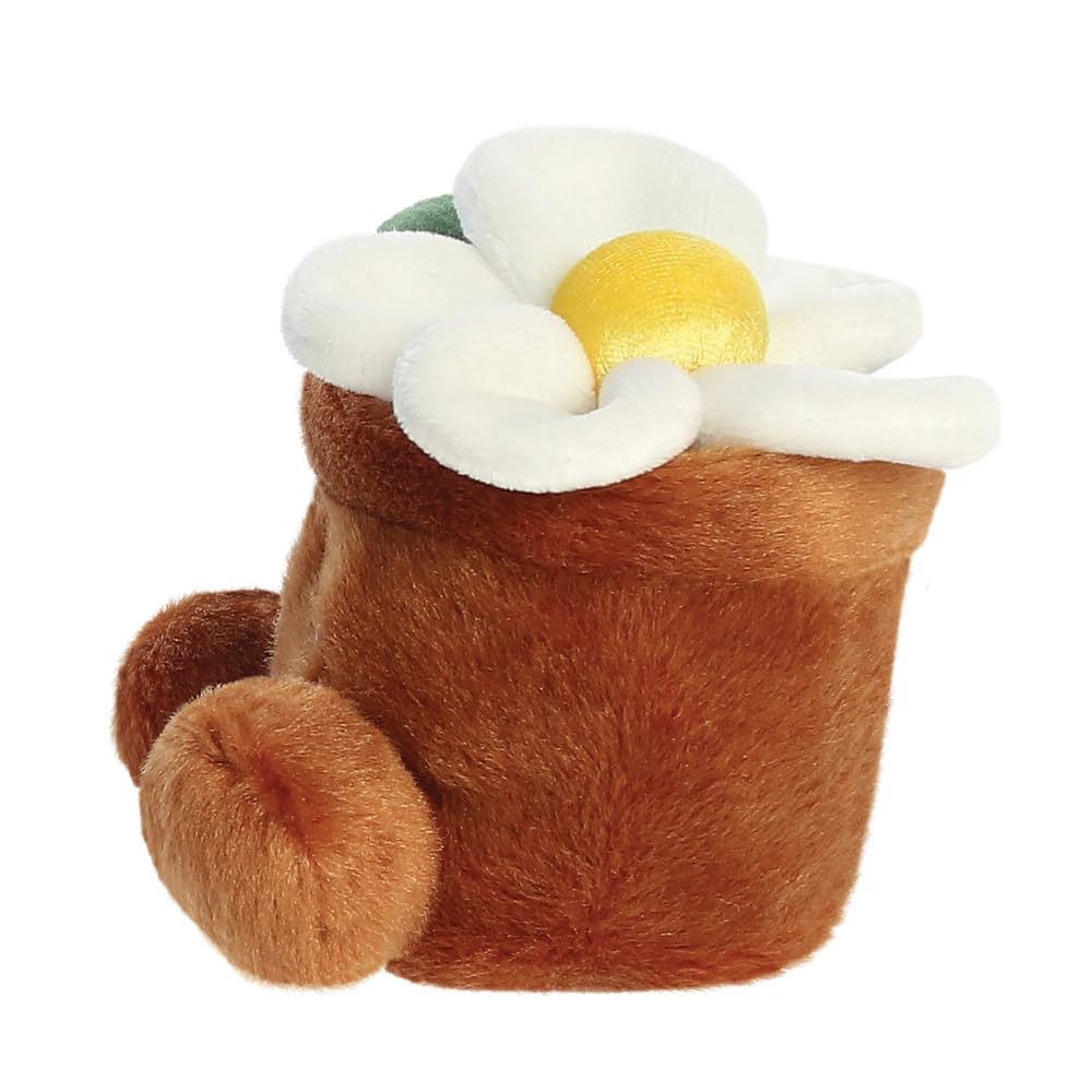 Aurora Palm Pals Junie Daisy 5In Soft Toy - Brown & White Plush for Babies & Kids 9