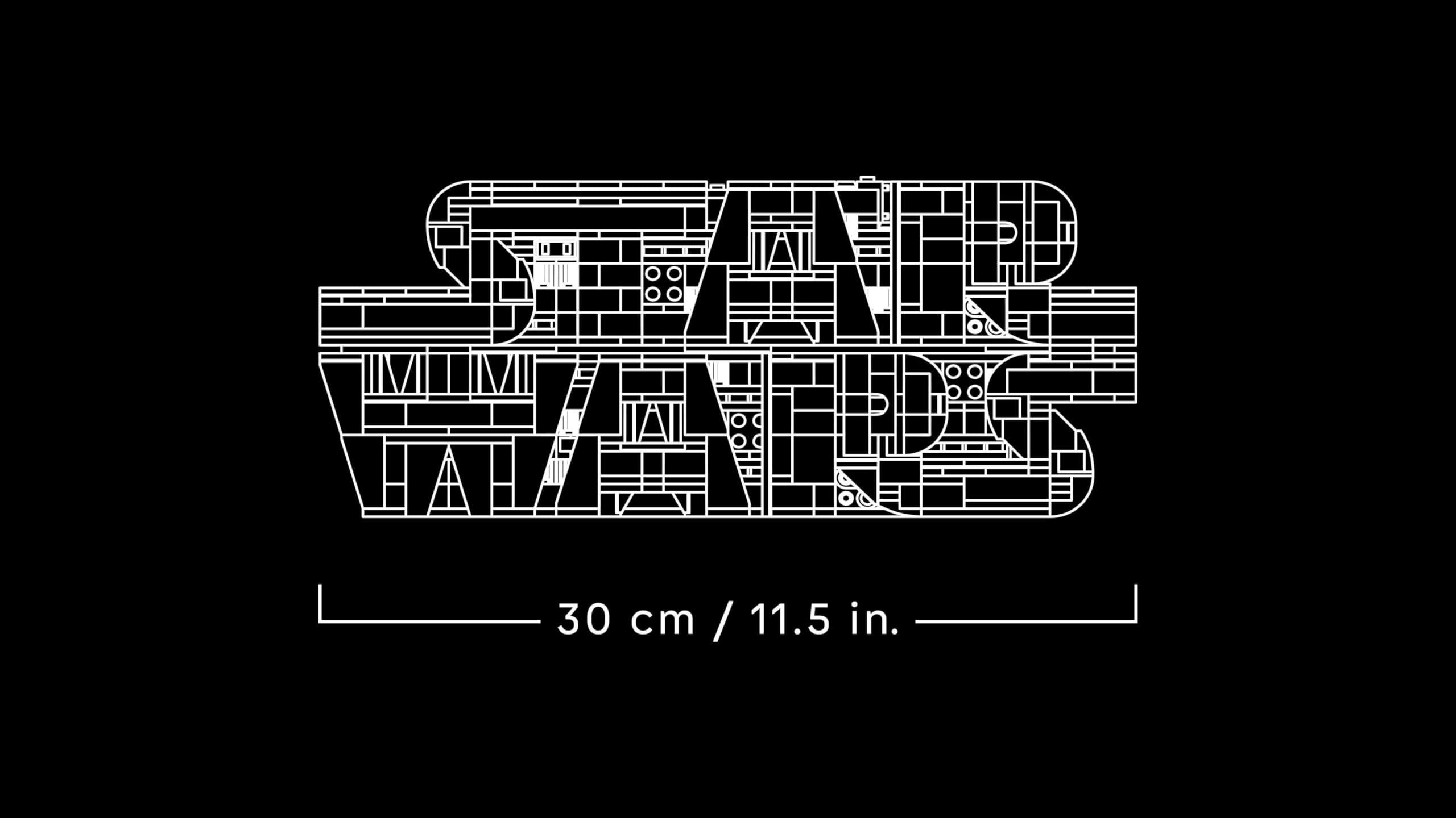 LEGO Star Wars 75407 Brick-Built Star Wars Logo - Collectible Building Set for Adults 13