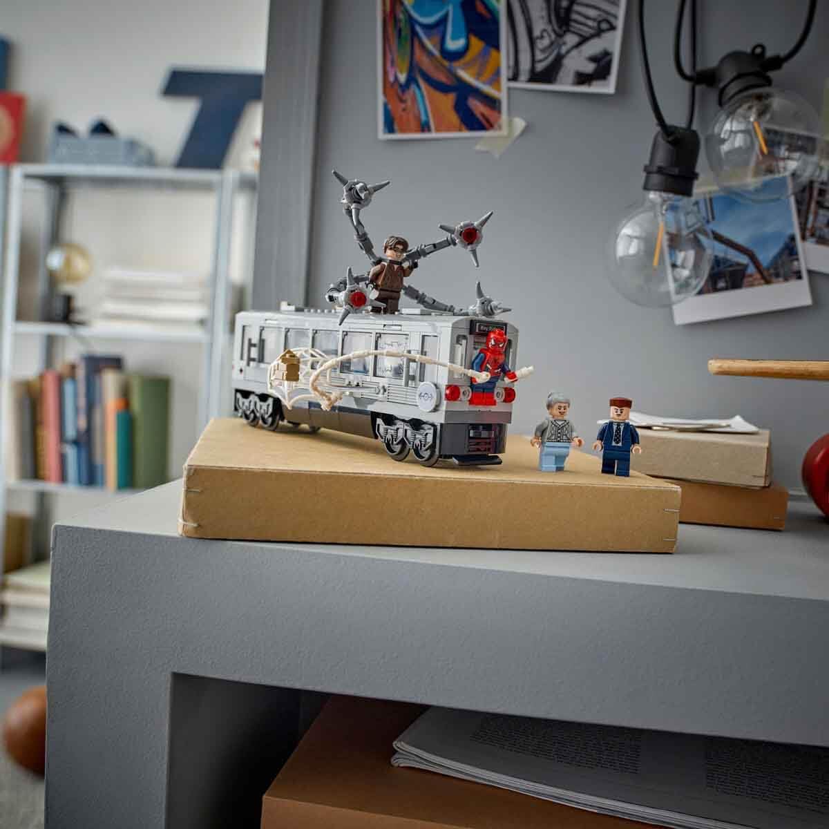LEGO Marvel Spider-Man vs. Doc Ock Subway Train Scene - Building Playset for Ages 9+ 3