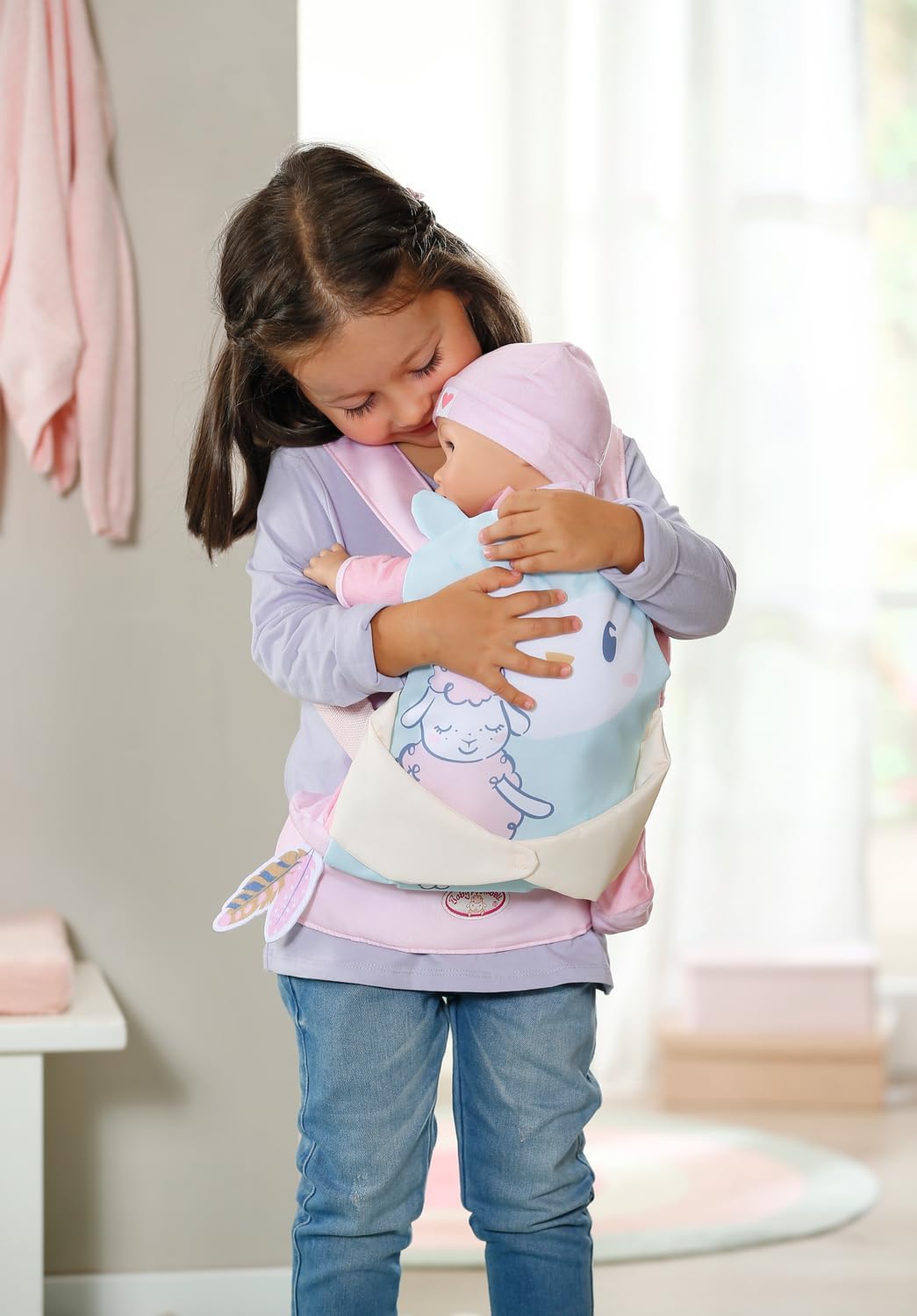 Baby Annabell Active Baby Carrier 710463 - Adjustable Doll Carrier for Kids 2