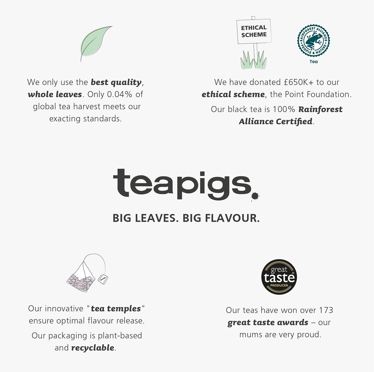 Teapigs Peppermint Herbal Tea Made With Whole Leaves - 15 Tea Temples 12
