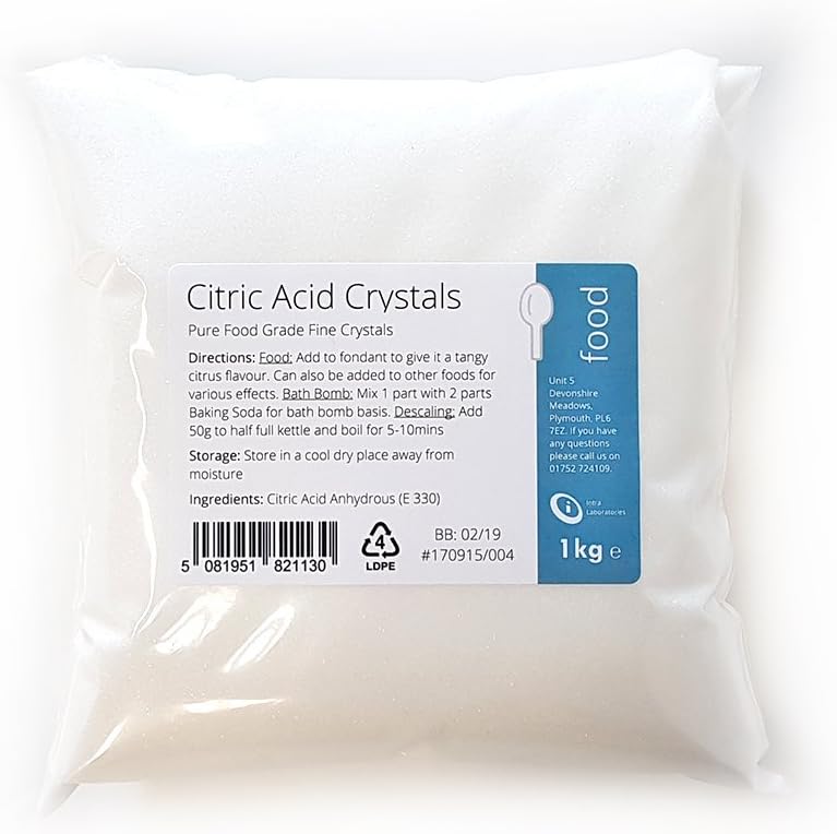 Intralabs - Citric Acid 1kg (100% Pure Food Grade) 1