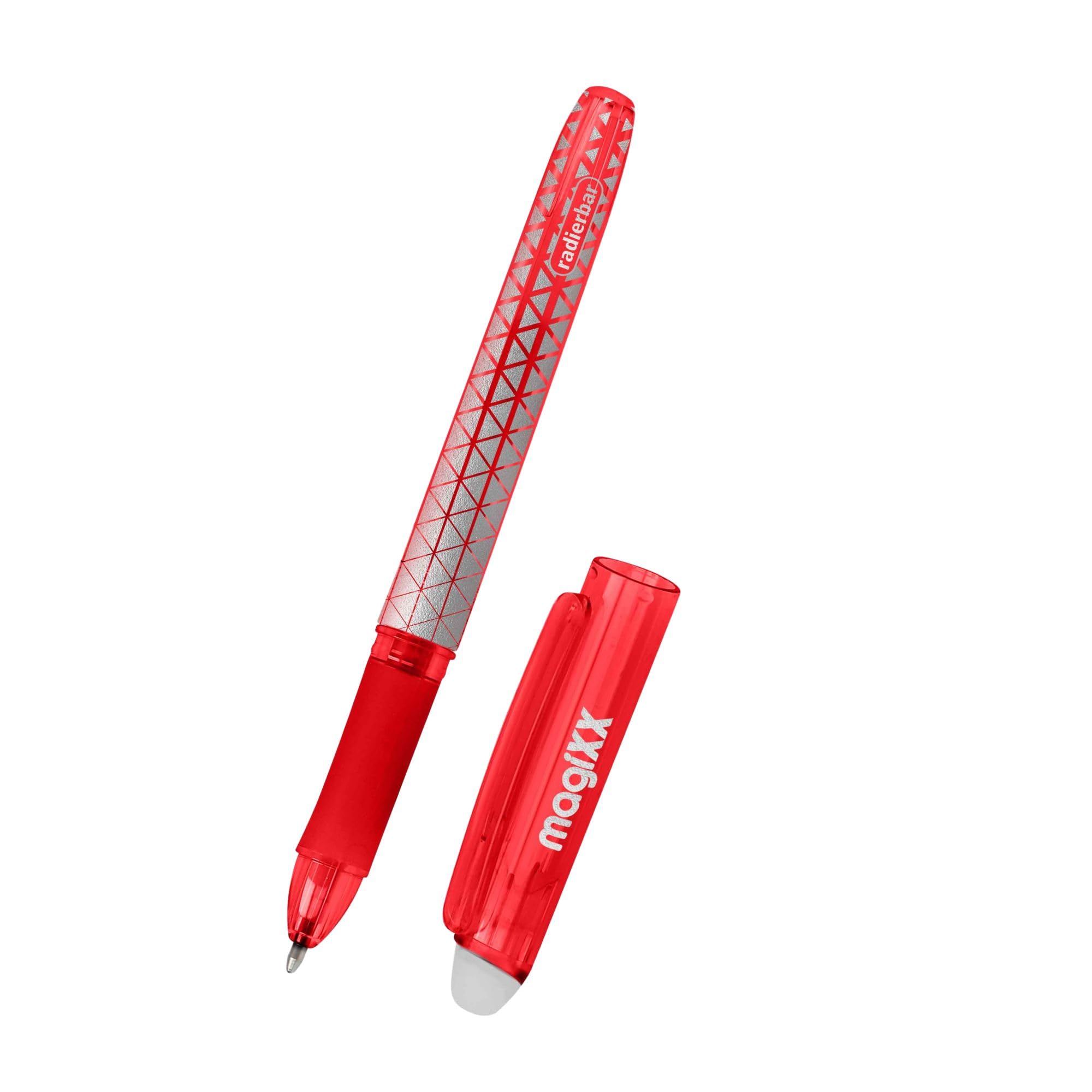 Online magiXX Erasable Gel Rollerball Pen - Red Ink, 0.7mm Medium Point, Ergonomic Grip