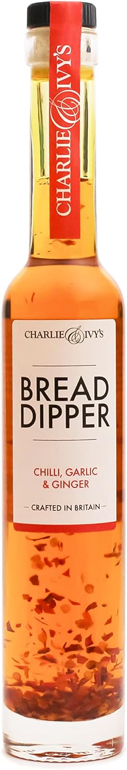 Charlie & Ivy's Chilli, Garlic & Ginger Bread Dipper 200ml - Great Taste Award Winning Vegan Dip