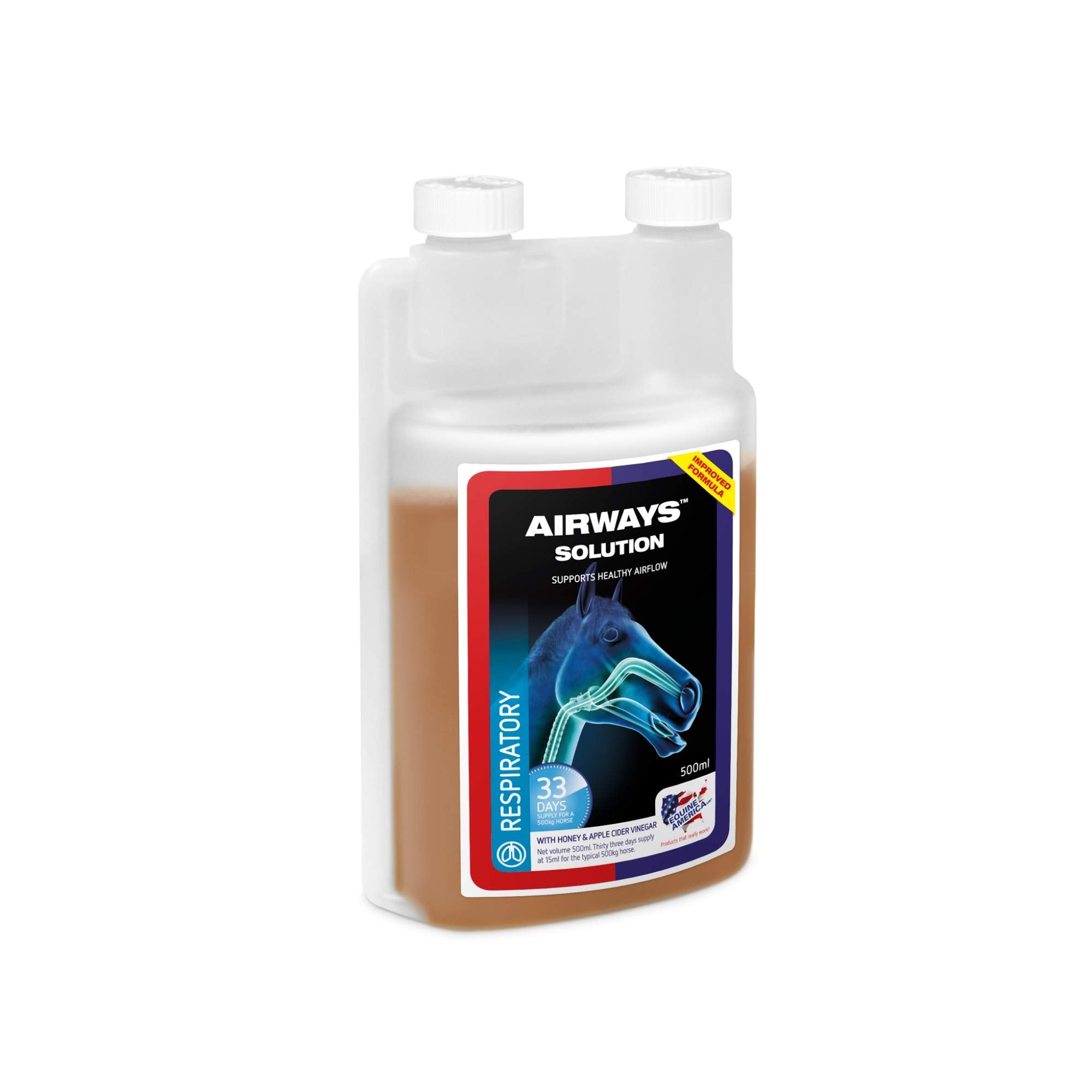 Equine America Airways Solution - Supports Respiratory Health | 500ml