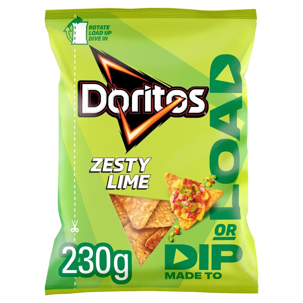 Doritos Dip or Load Zesty Lime Tortilla Crisps 230g 1