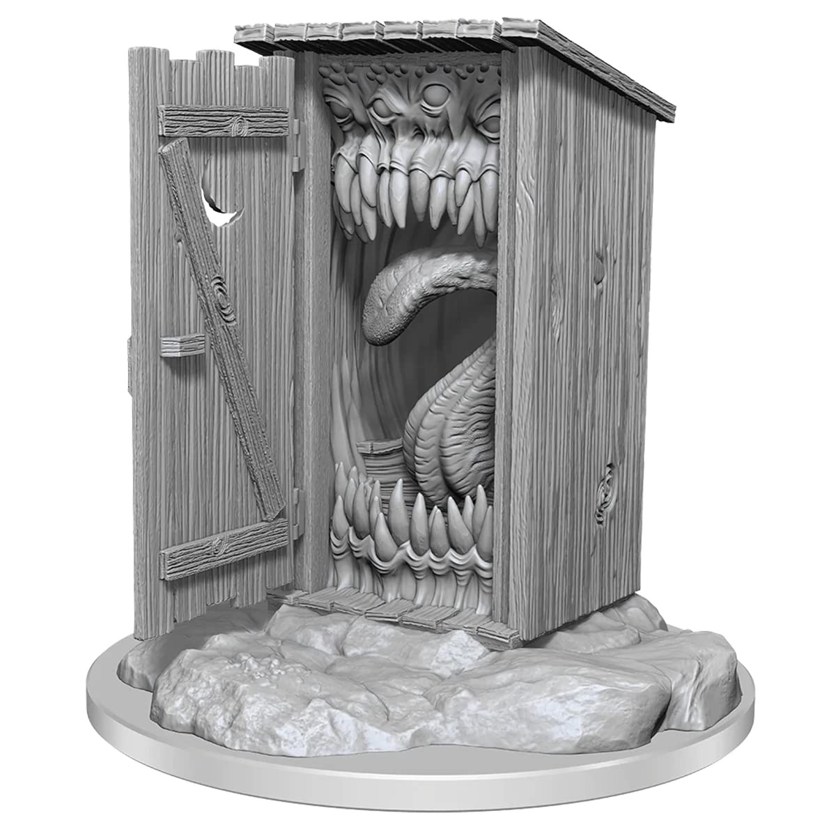 WizKids D&D Nolzur's Giant Mimic Miniature - Ready to Paint | Plastic | Adult