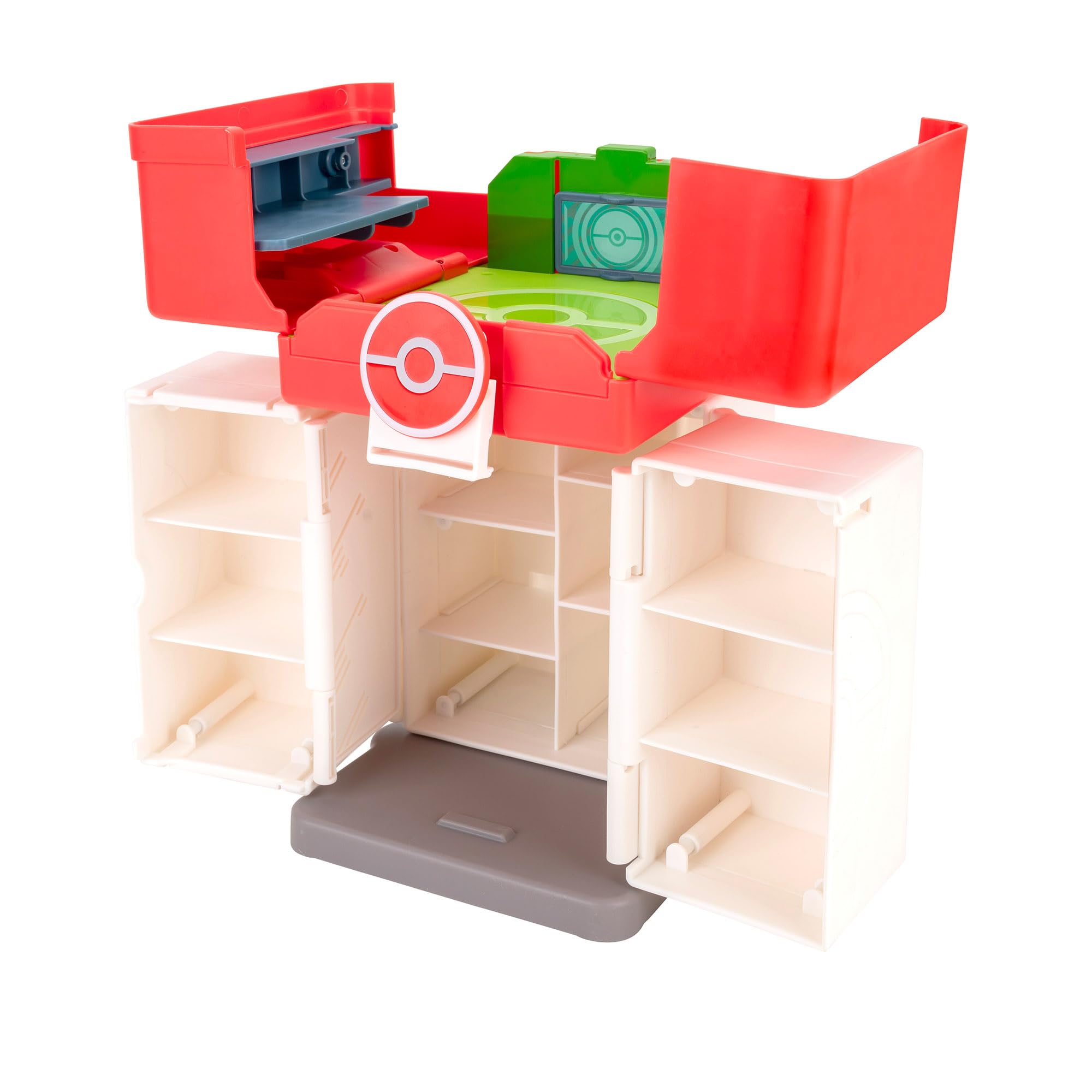 Pokémon Play ‘N’ Display Case - Multi-Level Storage with Rooftop Arena & 2 Battle Figures 4