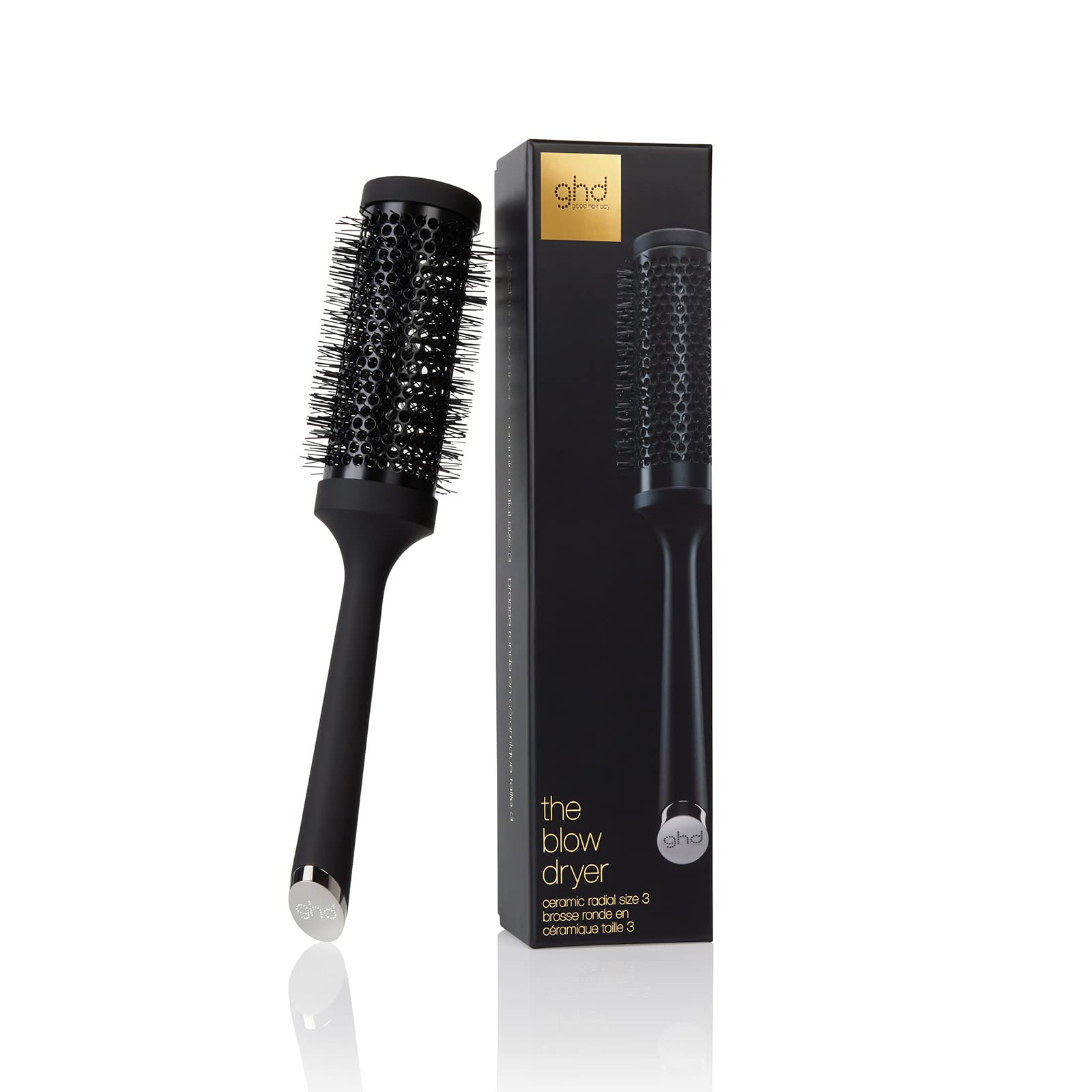 ghd Ceramic Vented Radial Hair Brush - Size 3 (45mm) | Blow Drying Longer Hair