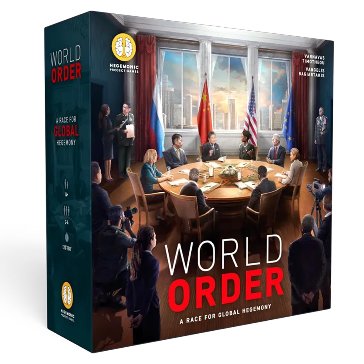 Hegemonic World Order - Geopolitics Strategic Board Game | 2-4 Players, 120-180 Min Playtime, Ages 14+