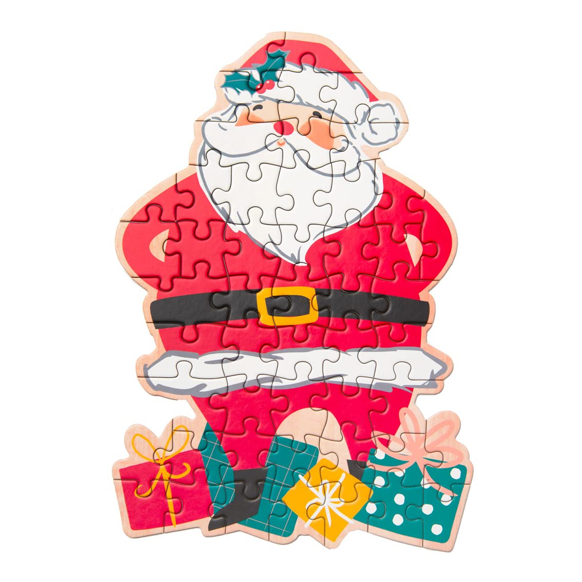 Talking Tables 50-Piece Santa Christmas Jigsaw Puzzle for Kids Age 3+ 1