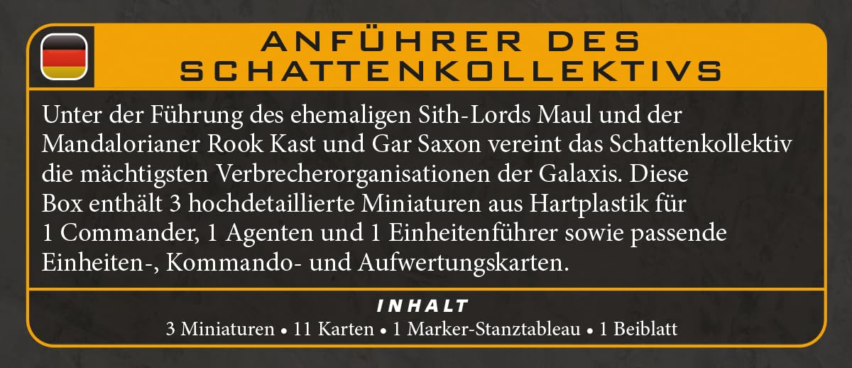Asmodee Star Wars: Legion - Leaders of the Shadow Collective Expansion | 2 Players | 90 Minutes