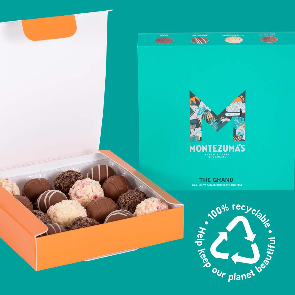 Montezuma's The Grand Milk, White & Dark Chocolate Truffle Collection - 16 Truffles, Gluten-Free, 220g 5