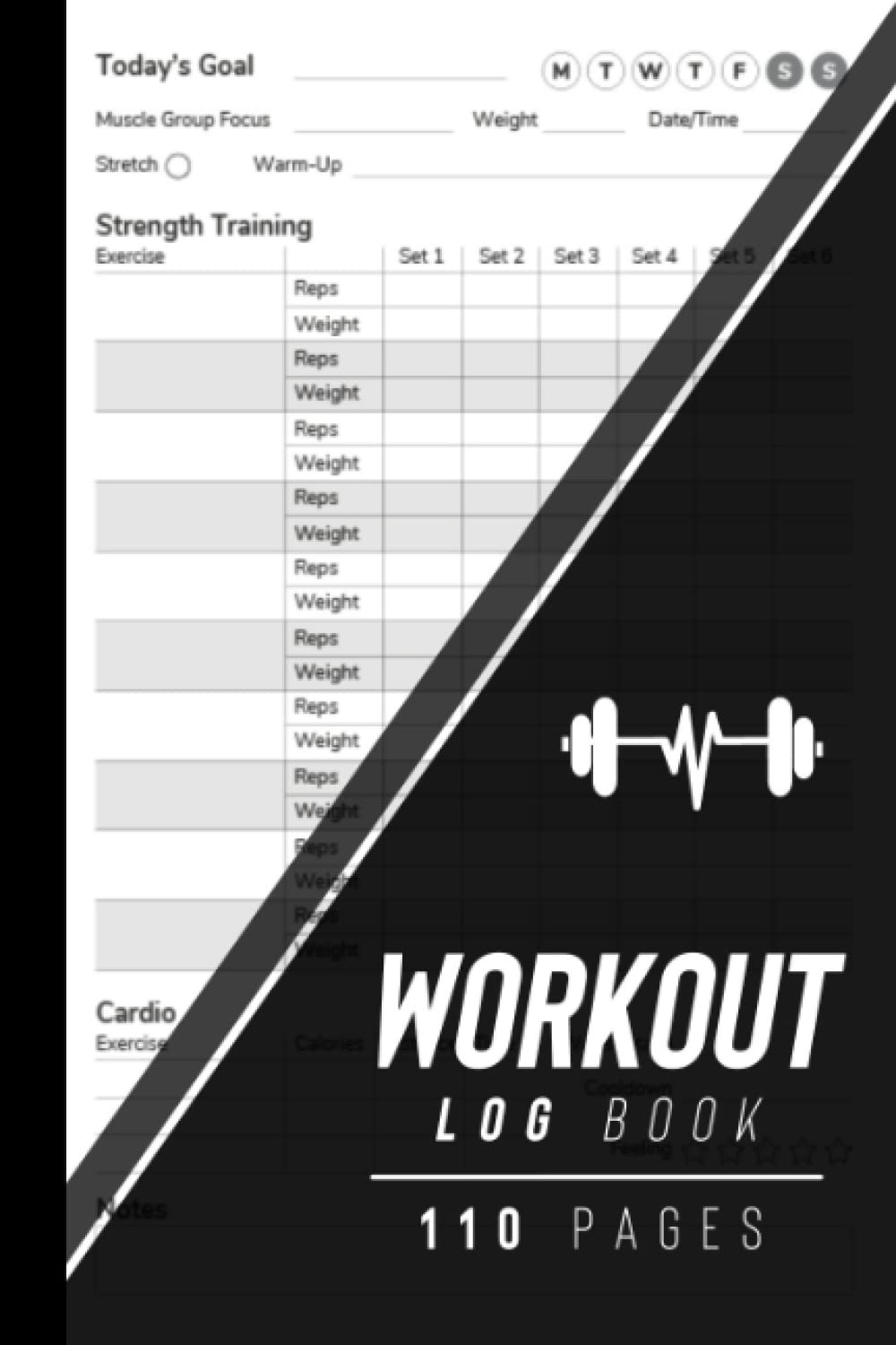 Simple Planners Workout Log Book - Track Progress & Goals | Paperback
