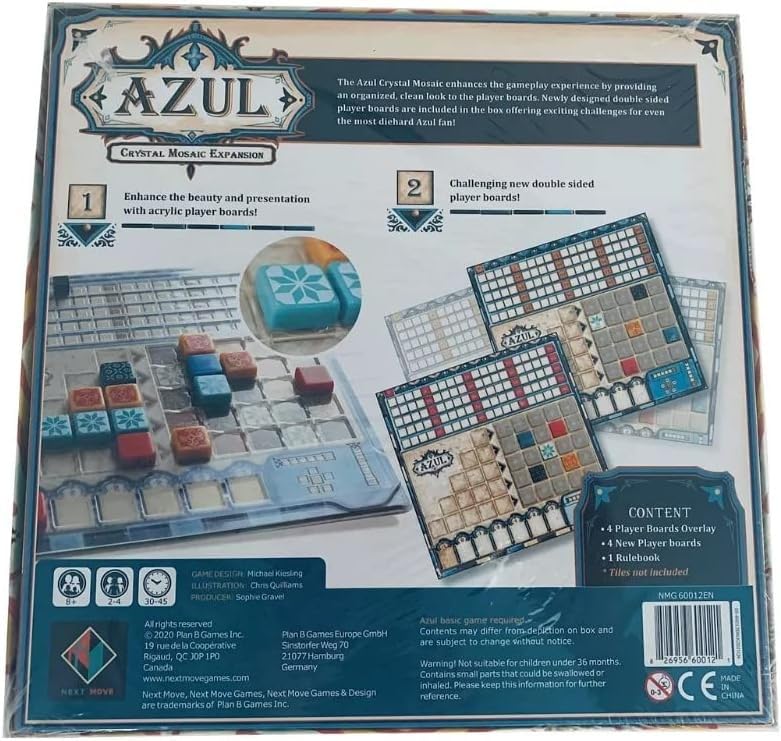 Plan B Games Azul: Crystal Mosaic Board Game Expansion 7