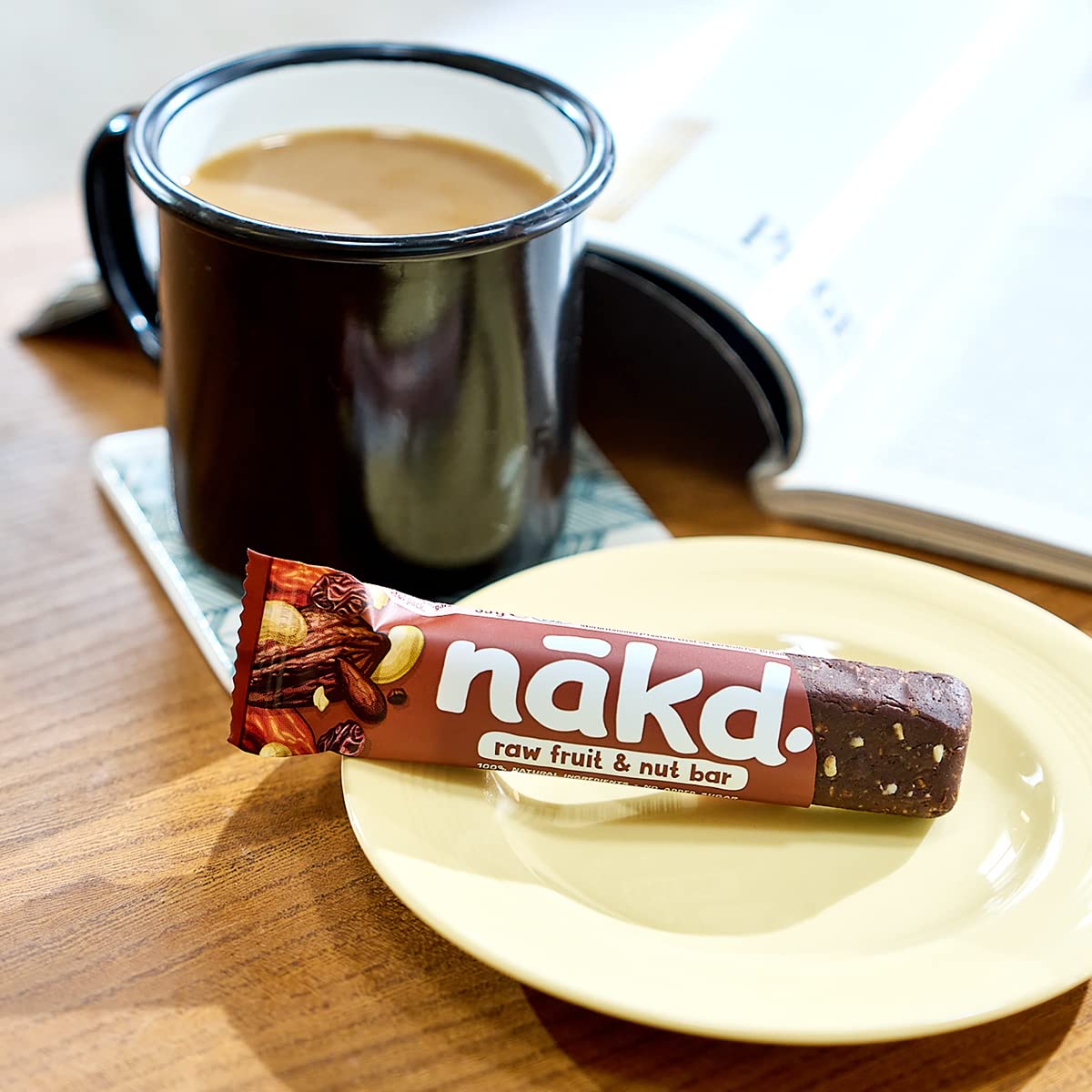 Nakd Peanut Delight Natural Fruit & Nut Bars - Vegan, Gluten Free, No Added Sugar - 35g x 18 Bars 2