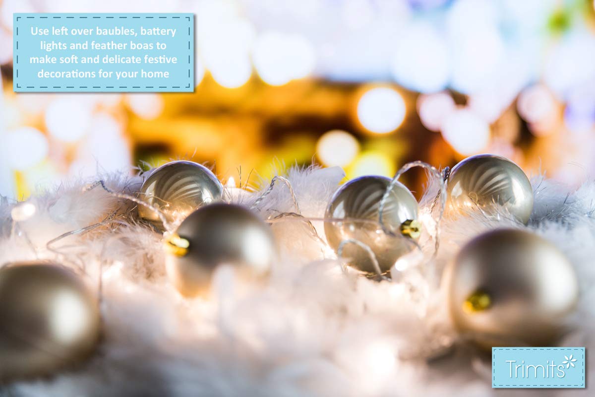 Trimits Marabou Feather Boa 1.8m - Yellow Costume Accessory for Fancy Dress, Festivals, Pride, Weddings & Decor