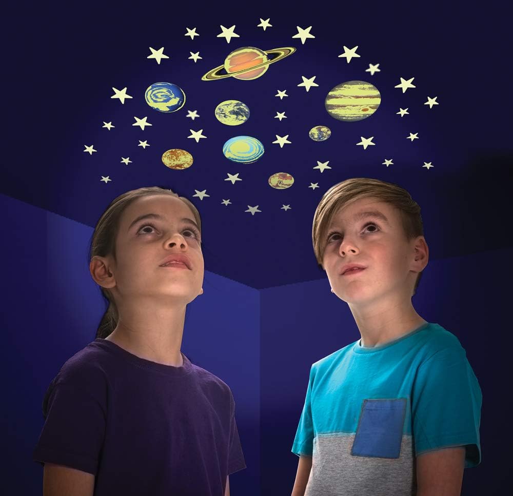 Brainstorm Toys B8623 The Original Glowstars Glow Stars and Planets - Glow-in-the-Dark Solar System Playset