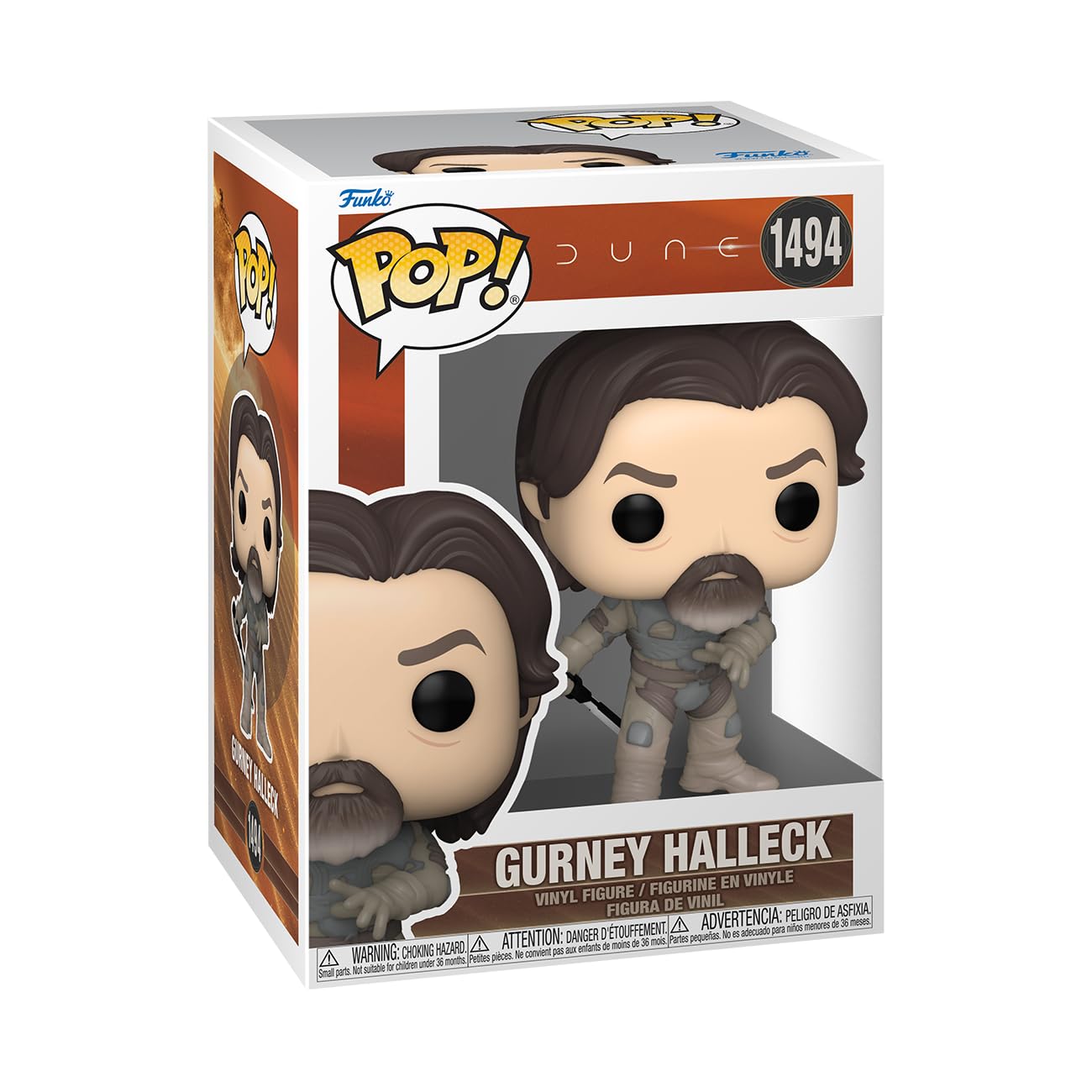 Funko Gurney Halleck - Dune: Part II Chibi Character Figure | 3.75 Inch Vinyl | 2024 Release