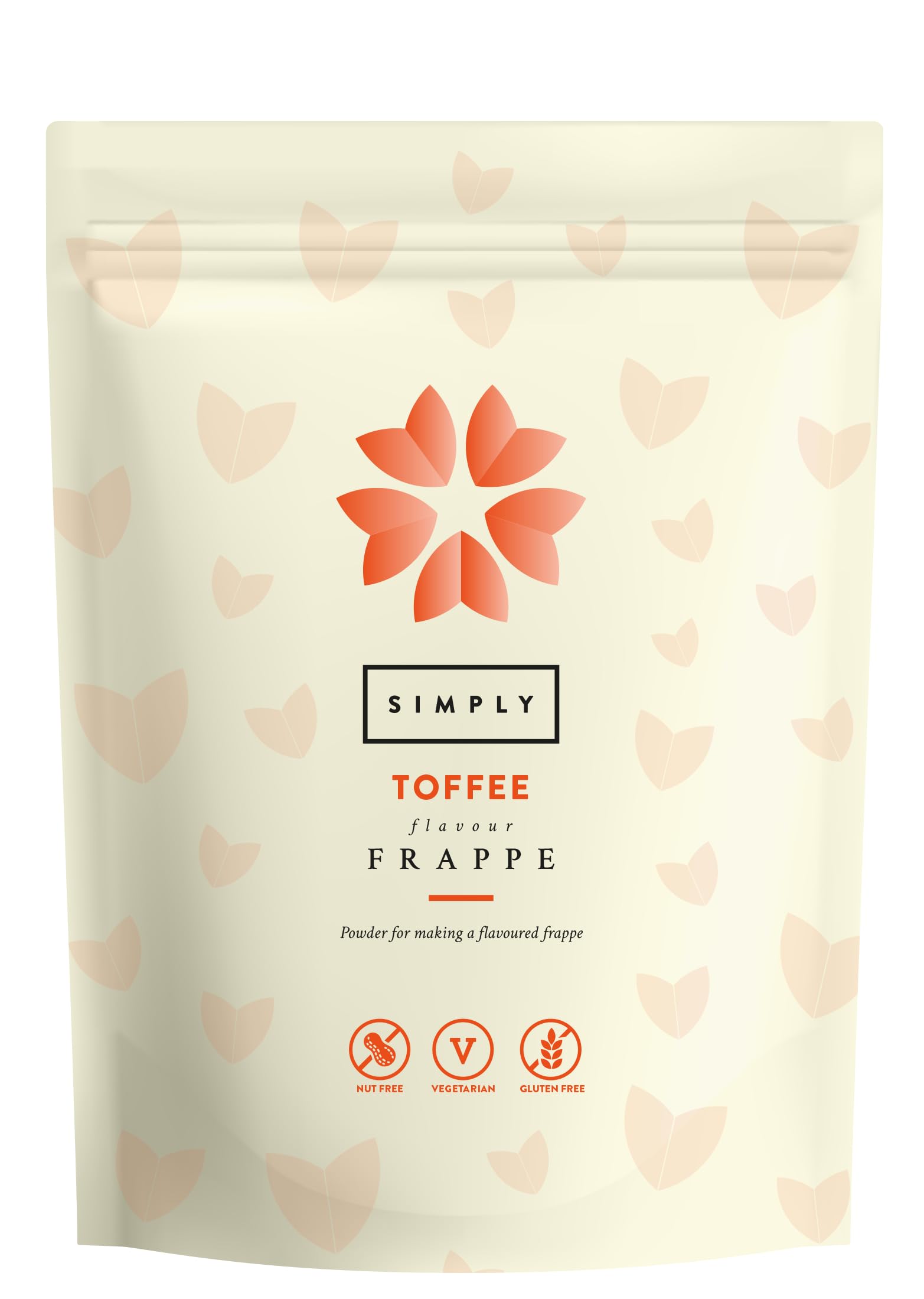 Simply - Toffee Frappe Powder, Nut Free & Gluten Free Iced Drink Mix with Real Toffee Pieces 1