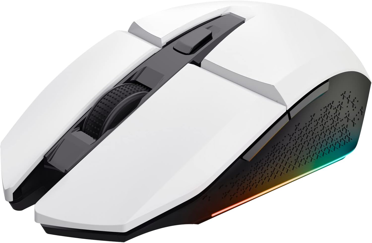 Trust GXT 110W Felox Rechargeable Wireless Gaming Mouse – 80h Battery, 800-4800 DPI, RGB Lighting, 6 Buttons, White 4
