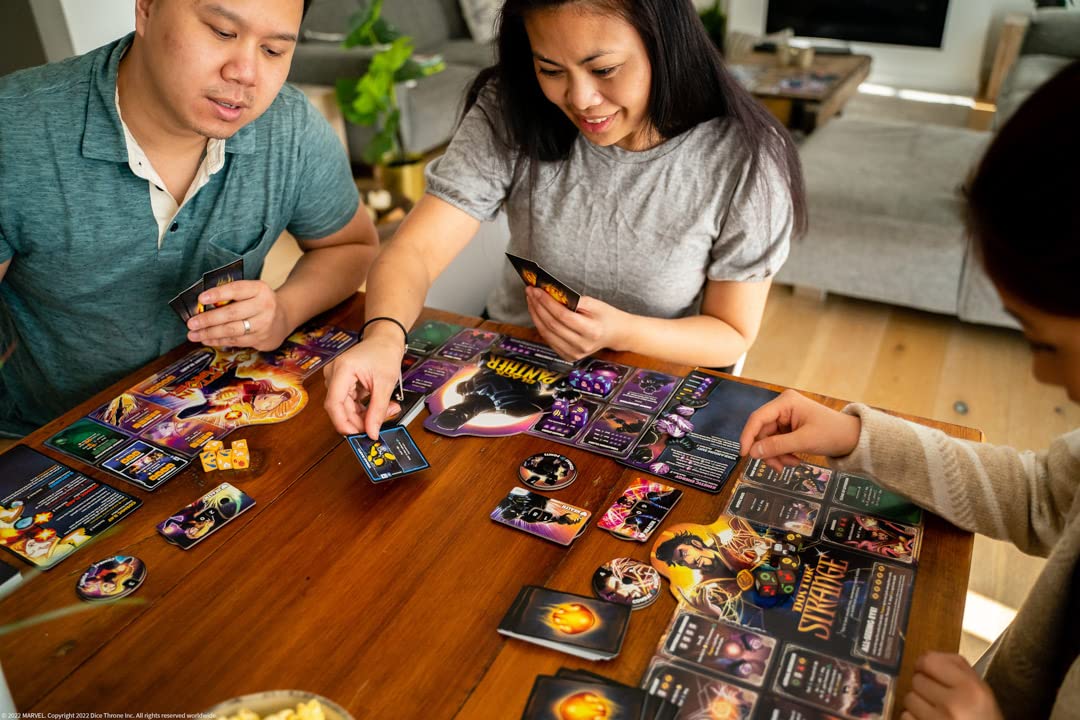 USAopoly Marvel Dice Throne Black Widow vs Doctor Strange Board Game