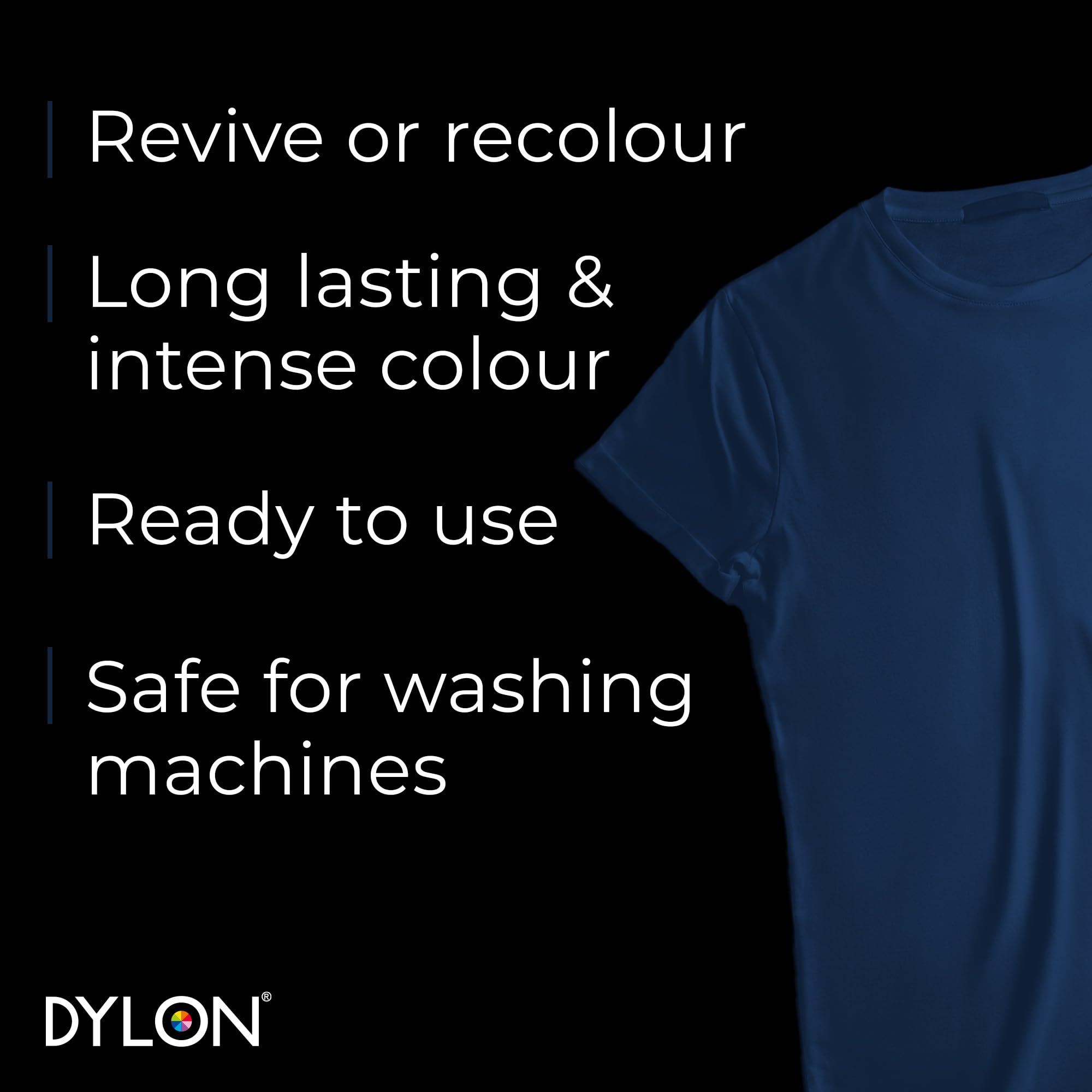 DYLON - Washing Machine Fabric Dye Pod for Clothes & Soft Furnishings, 350g – Navy Blue 6