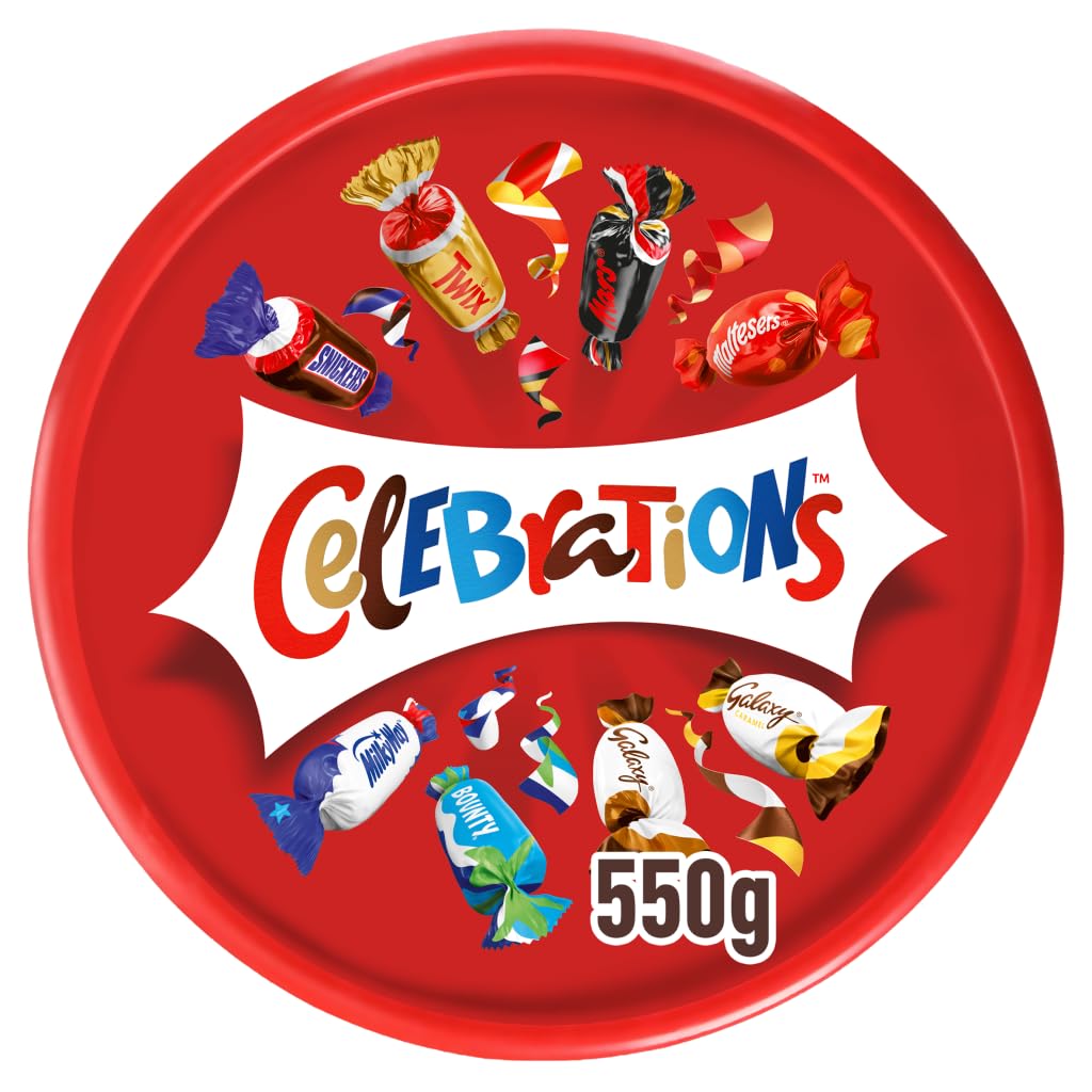Celebrations Milk Chocolate & Biscuit Bars Sharing Tub 500g 1