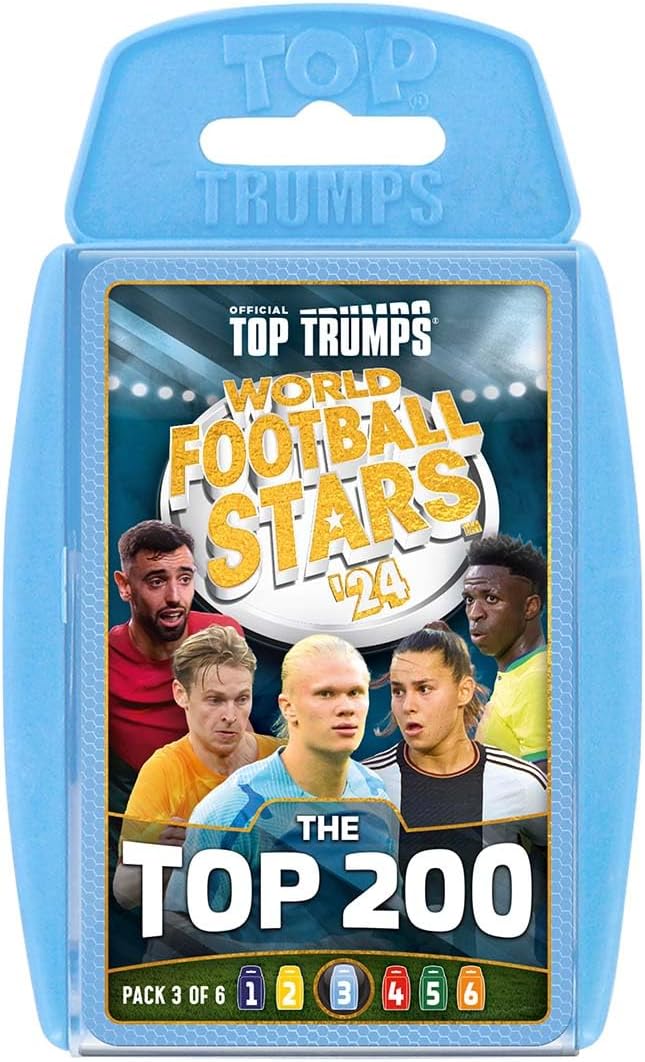 Top Trumps World Football Stars Top 200 Card Game Pack 3 1