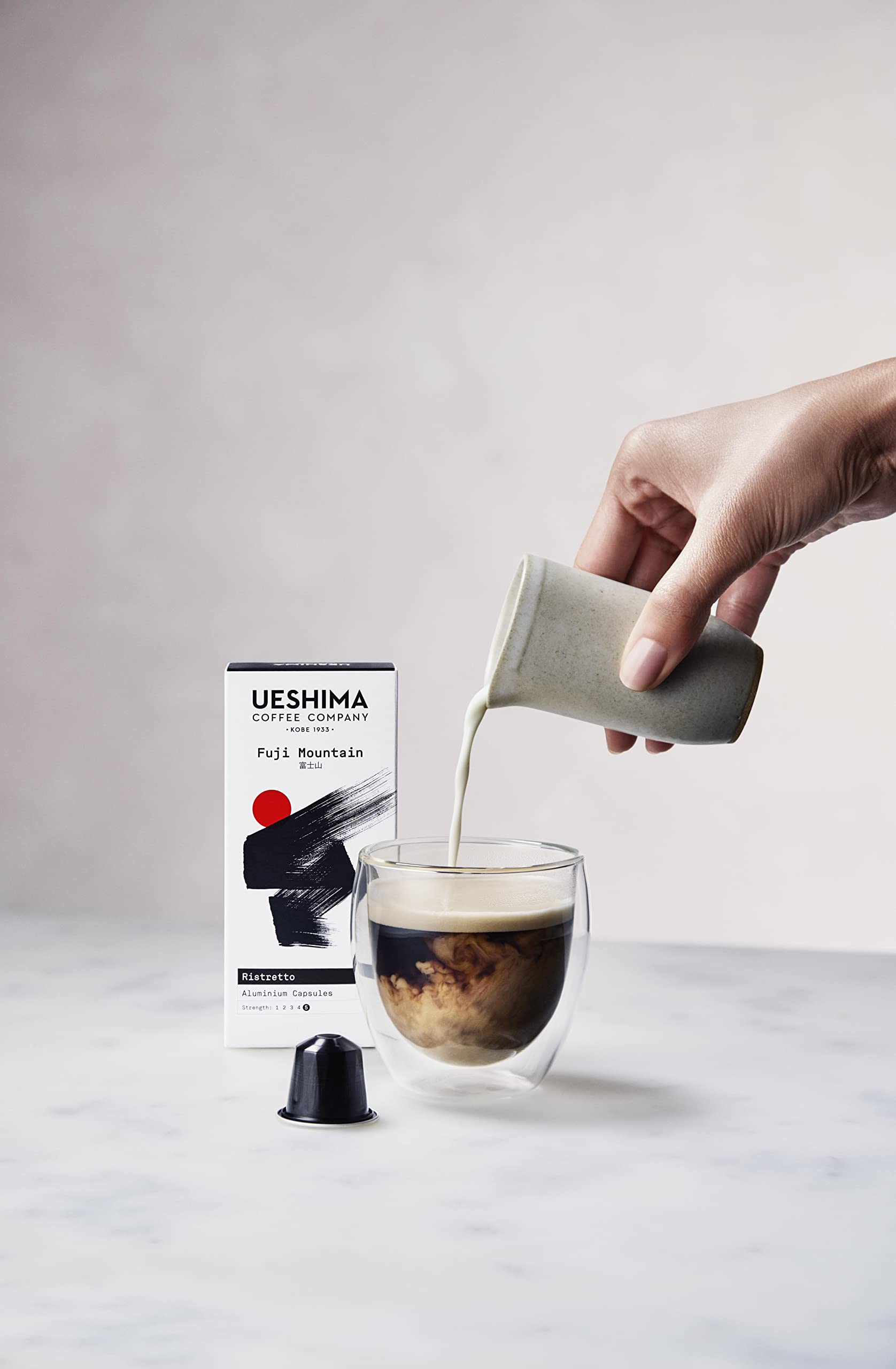 Ueshima Coffee Company Fuji Mountain Coffee Capsules - 12 Packs of 10 Capsules (120 Cups)