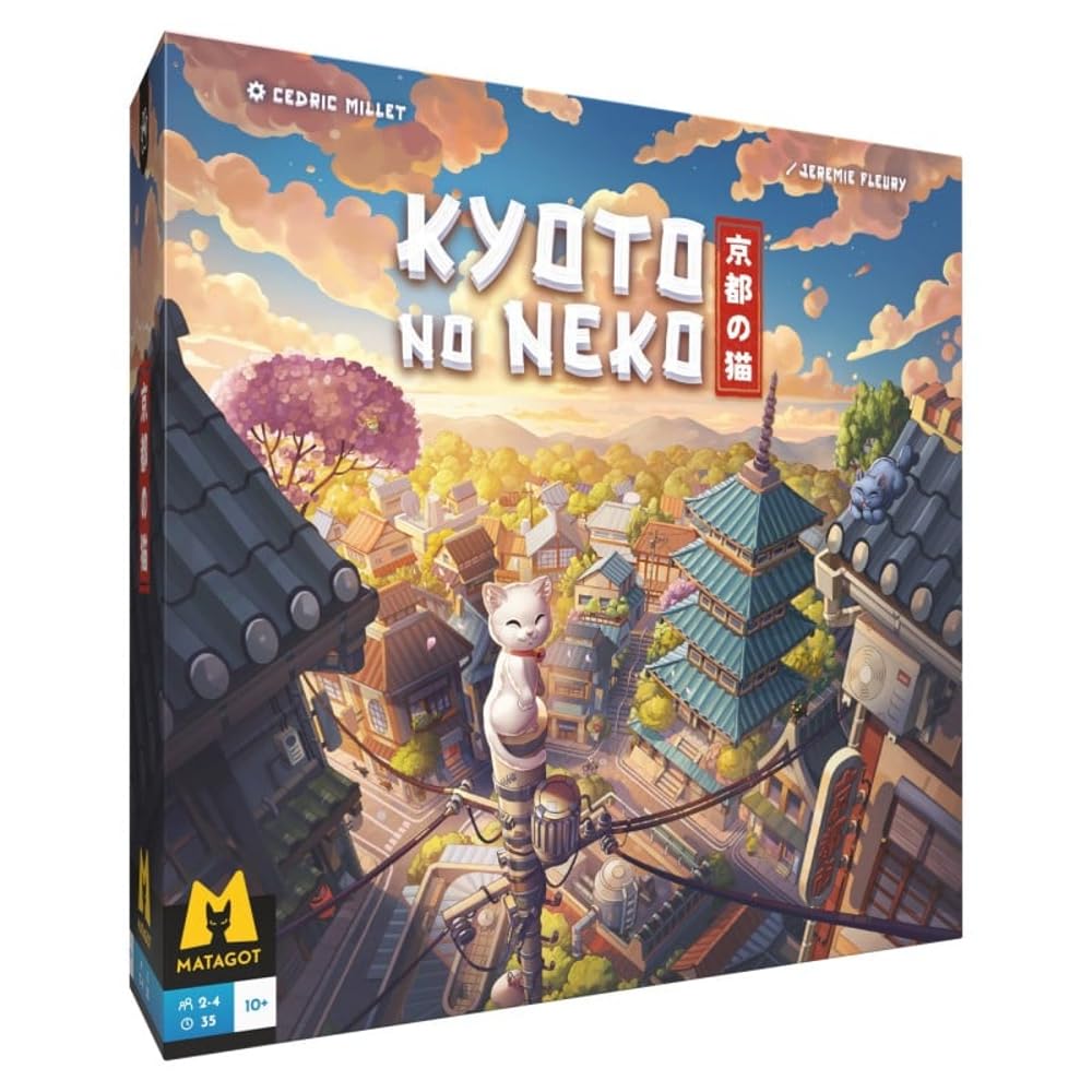 Matagot Kyoto No Neko Board Game | 2-4 Players | Standard Edition 1