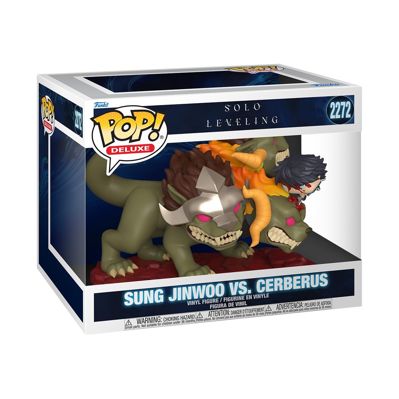Funko POP! Deluxe: Solo Leveling Season 1 - Jinwoo Vs Cerberus Collectible Figure | Vinyl | 3.75 in