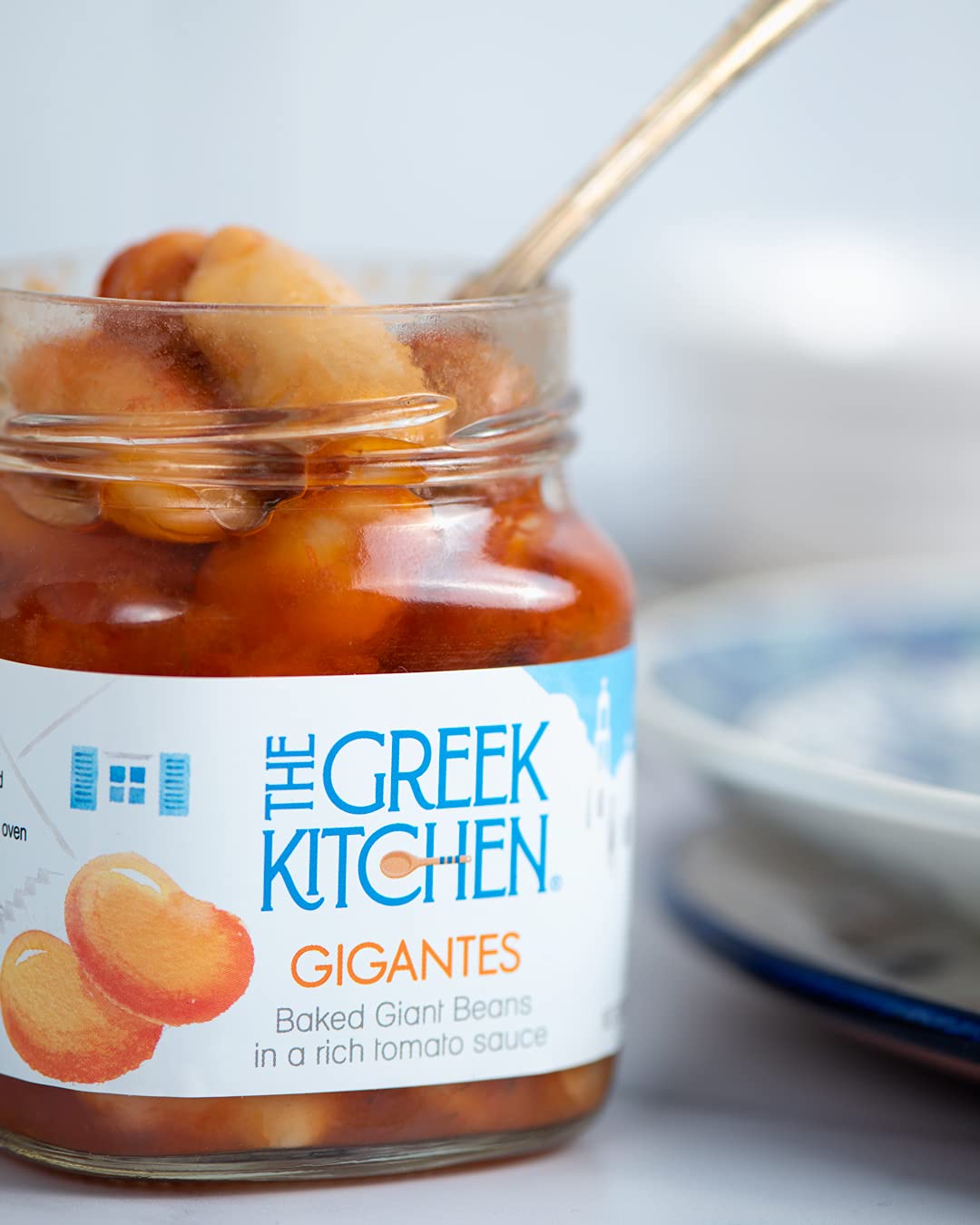 The Greek Kitchen Gigantes - Giant Butter Beans in Rich Tomato Sauce | Vegan | 280g 2