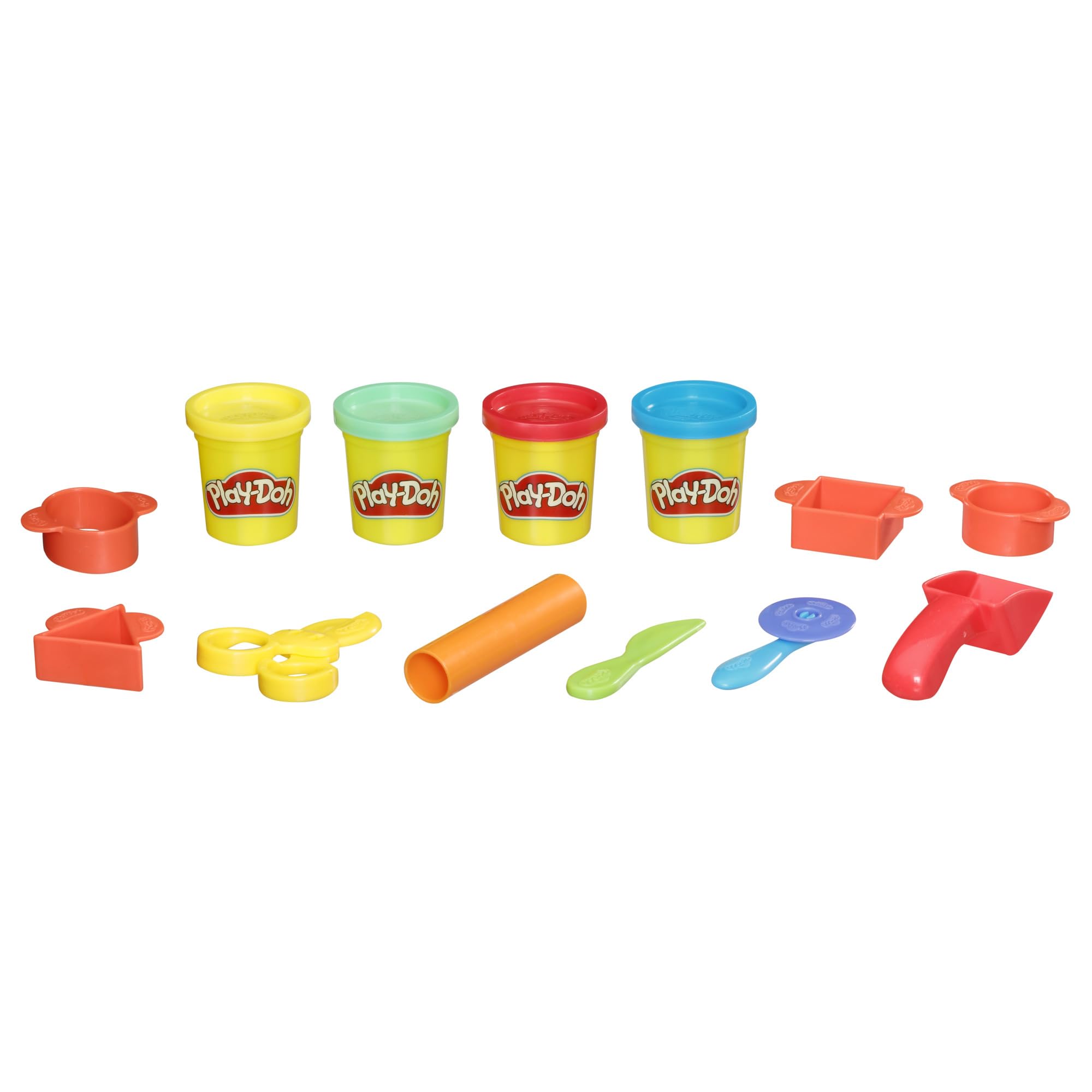 Play-Doh Starter Set - 9 Tools, 4 Colors, Reusable Travel Bag for Kids 3+ 2
