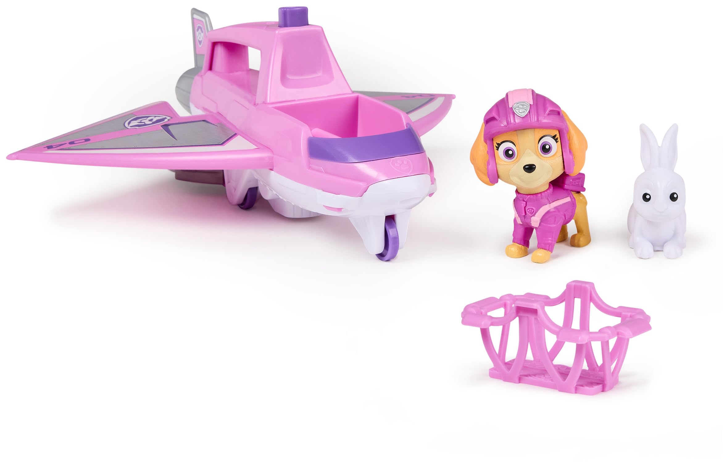 Paw Patrol: Air Rescue Skye Action Figure & Hero Claw Jet Plane with Rescue Basket 1