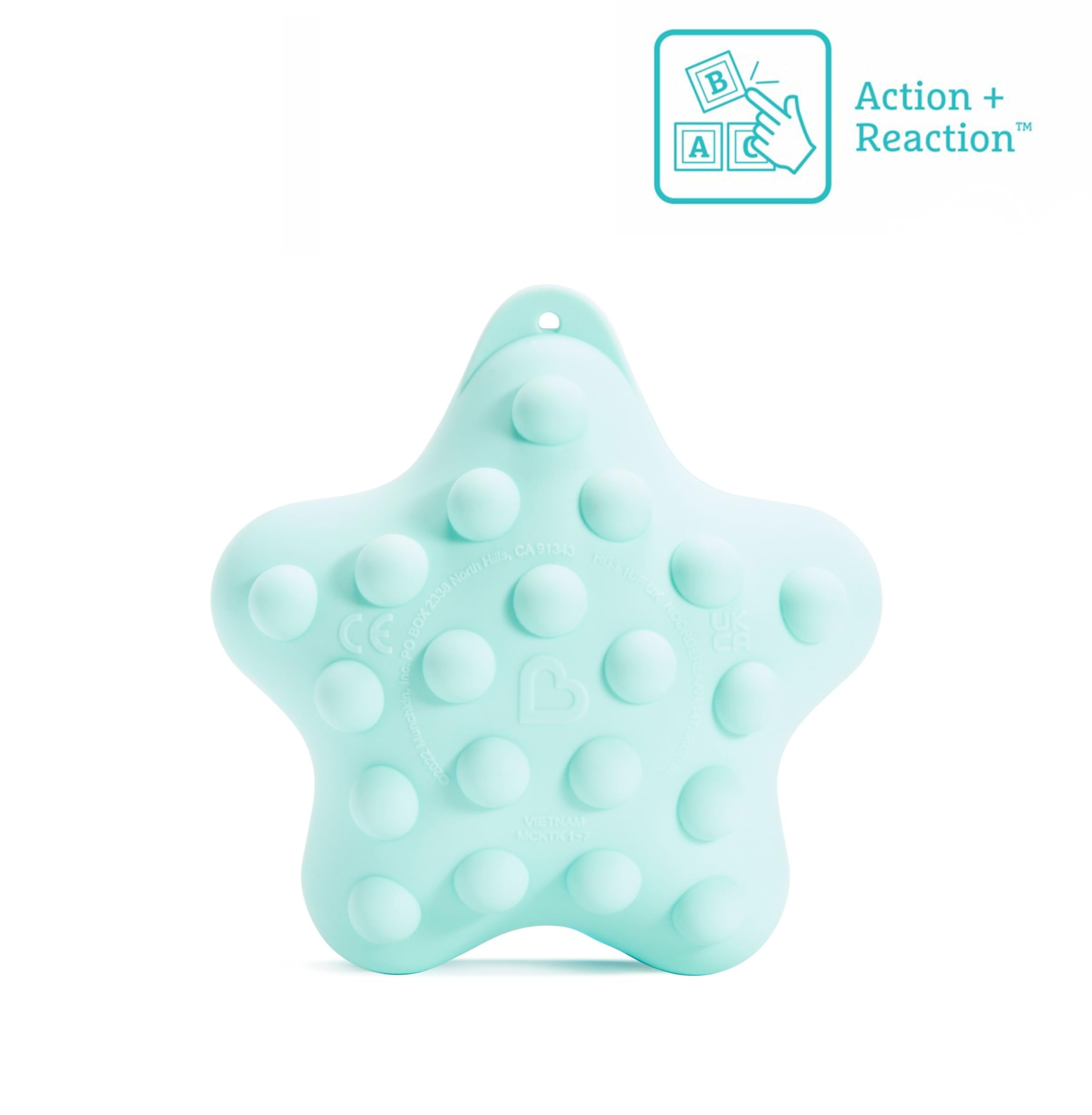 Munchkin® Pop Squish Popping Bath Toy - Starfish Sensory Fidget for Toddlers 12M+ 2