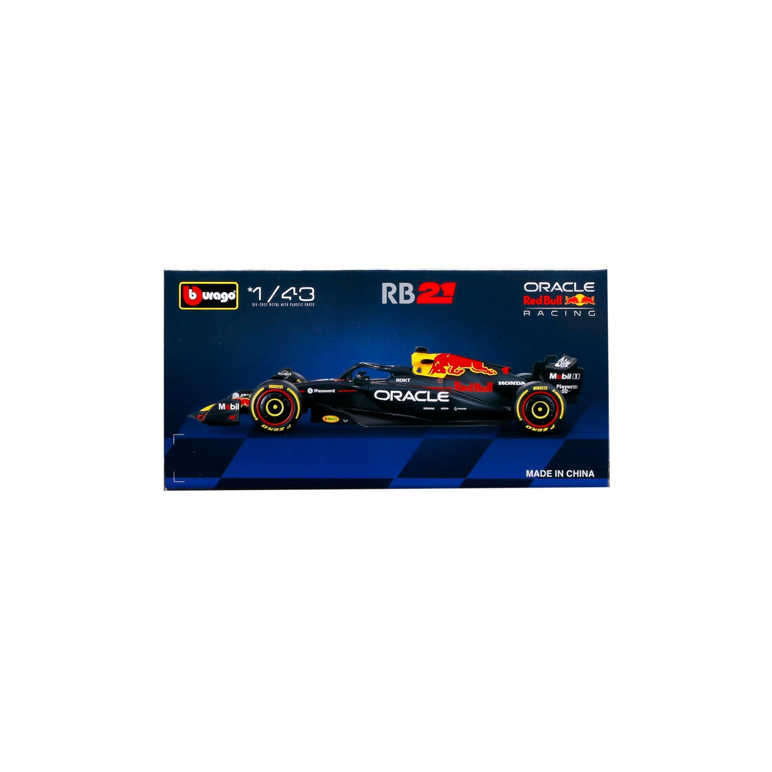 Bburago Oracle Red Bull Racing RB21 2025 Verstappen 1:43 Scale Die-Cast Model 7