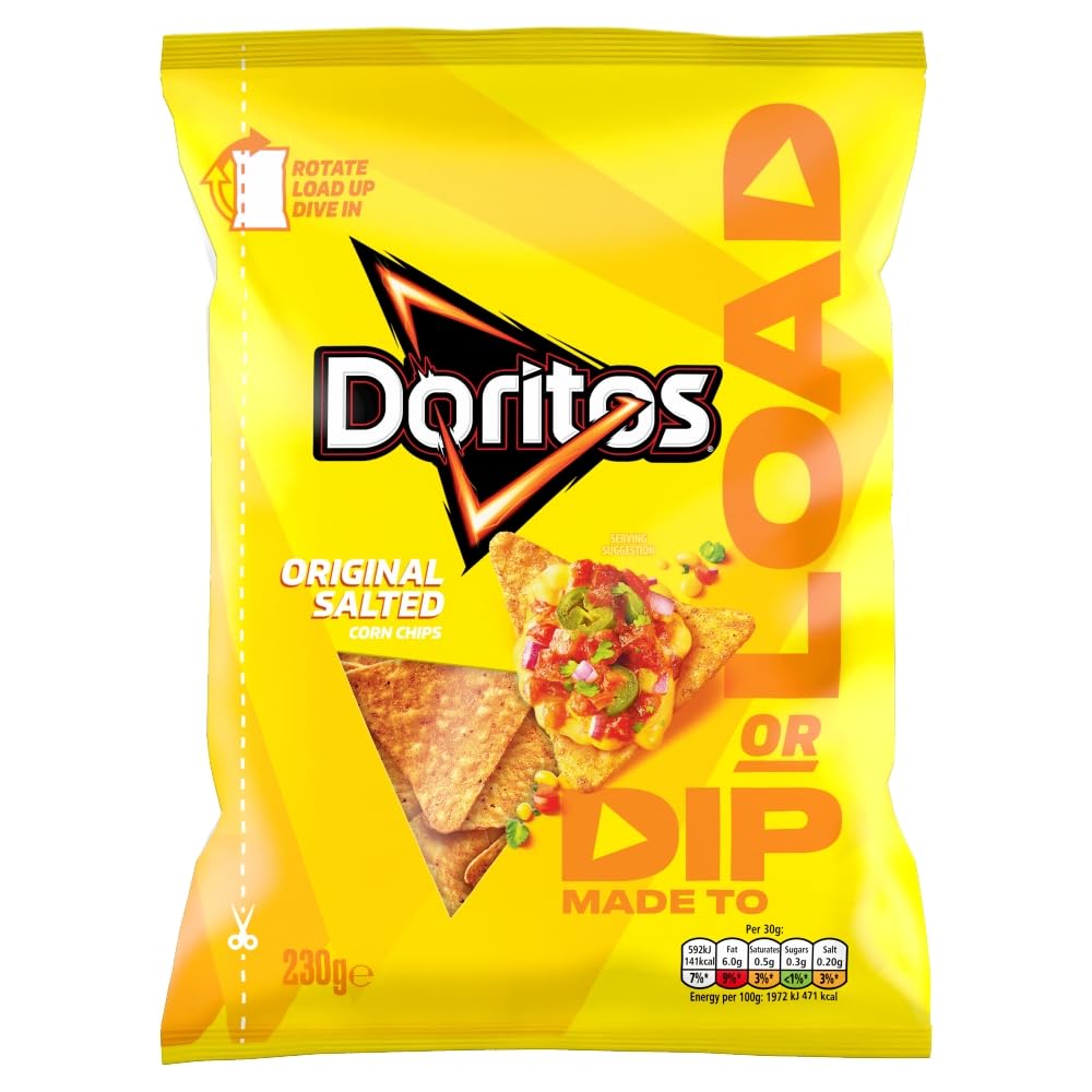 Doritos Original Salted Dip or Load Tortilla Crisps 230g 1
