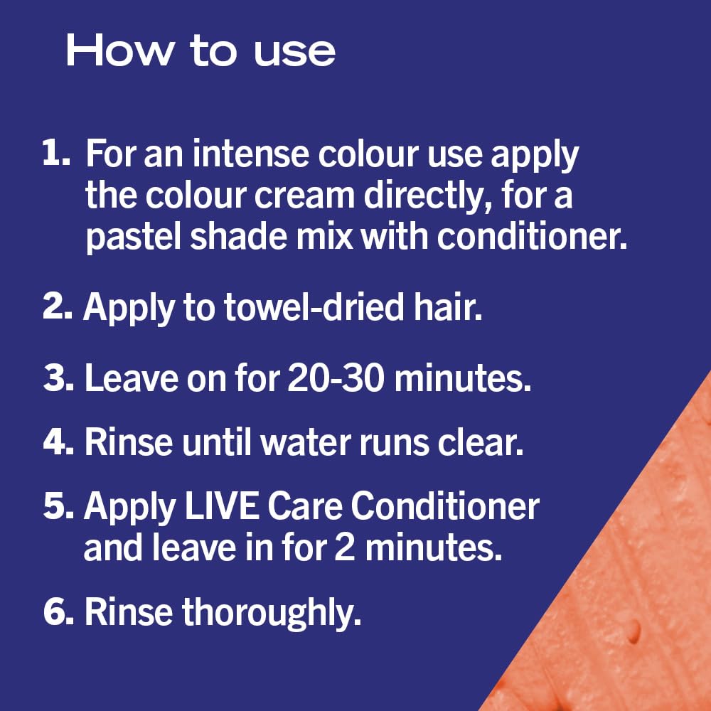 Schwarzkopf LIVE Ultra Brights Vibrant Orange Semi-Permanent Hair Dye 085 5