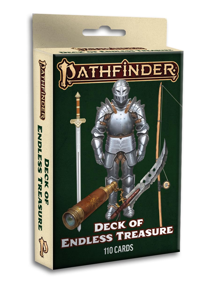 Paizo Pathfinder Deck of Endless Treasure (P2) | 100 Million+ Combinations | Cardboard